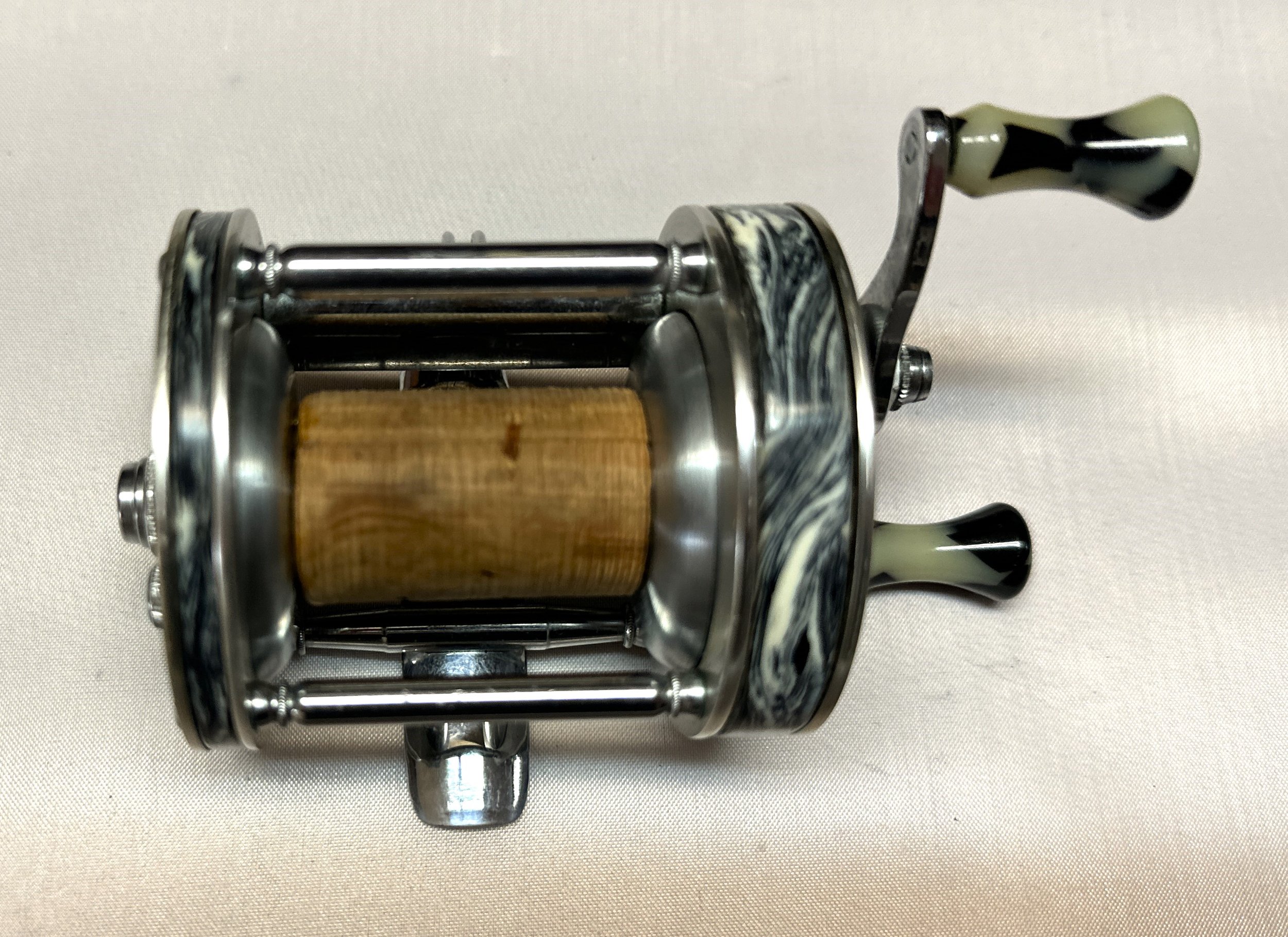 Pflueger Ebonite Casting Reel with leather case — Vintage Anglers
