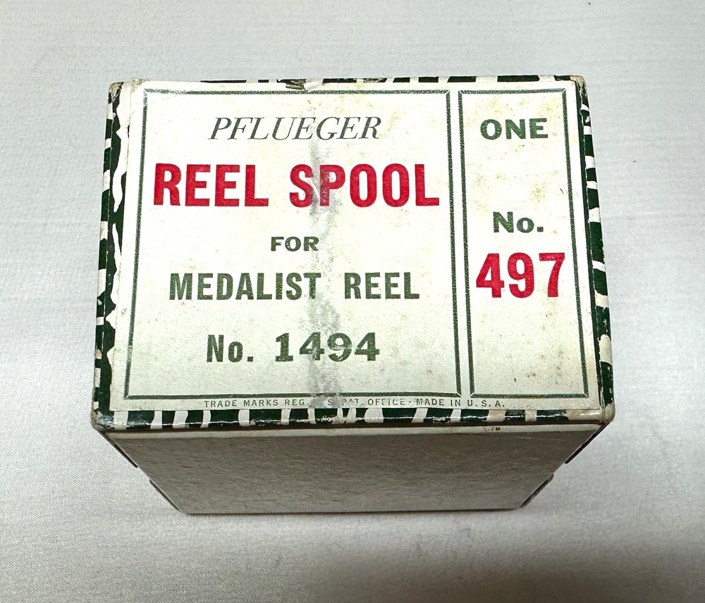 Pflueger #1494 extra spool in box — Vintage Anglers