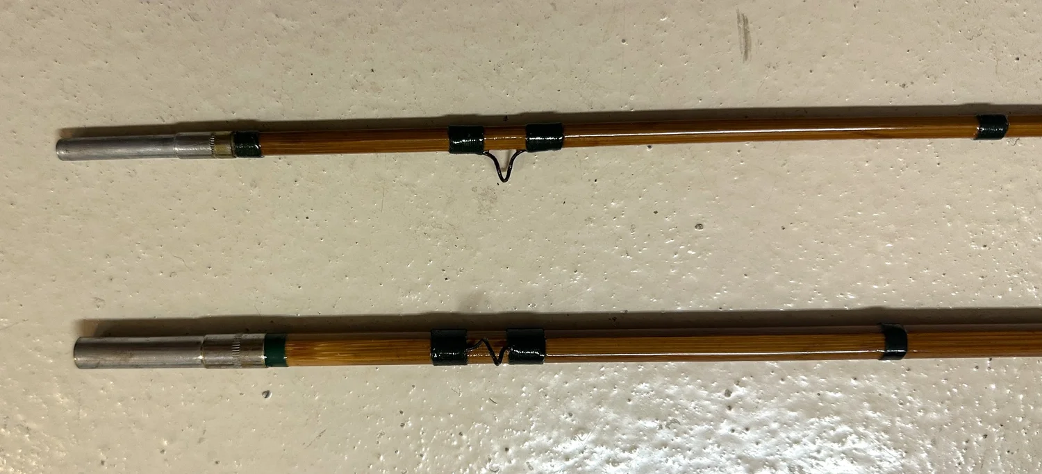 South Bend Model 55 Bamboo Fly Rod, 9', 3/1, 6-7 wt. — Vintage Anglers