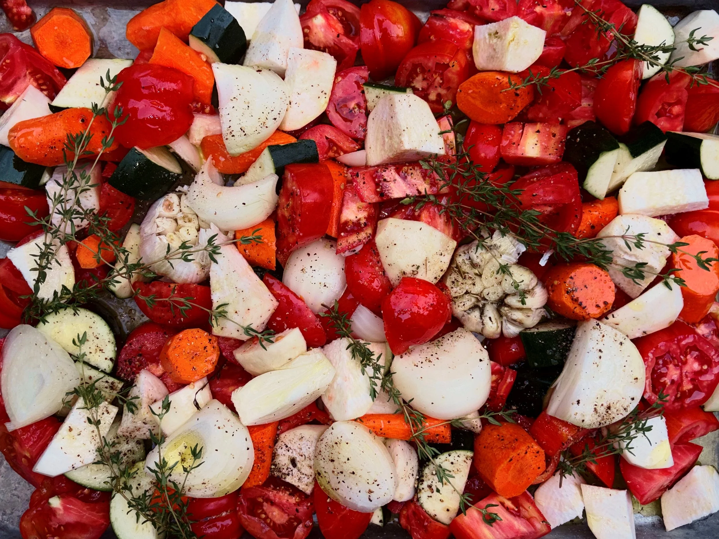 Farmer’s Market Roasted Veggie Tomato Sauce