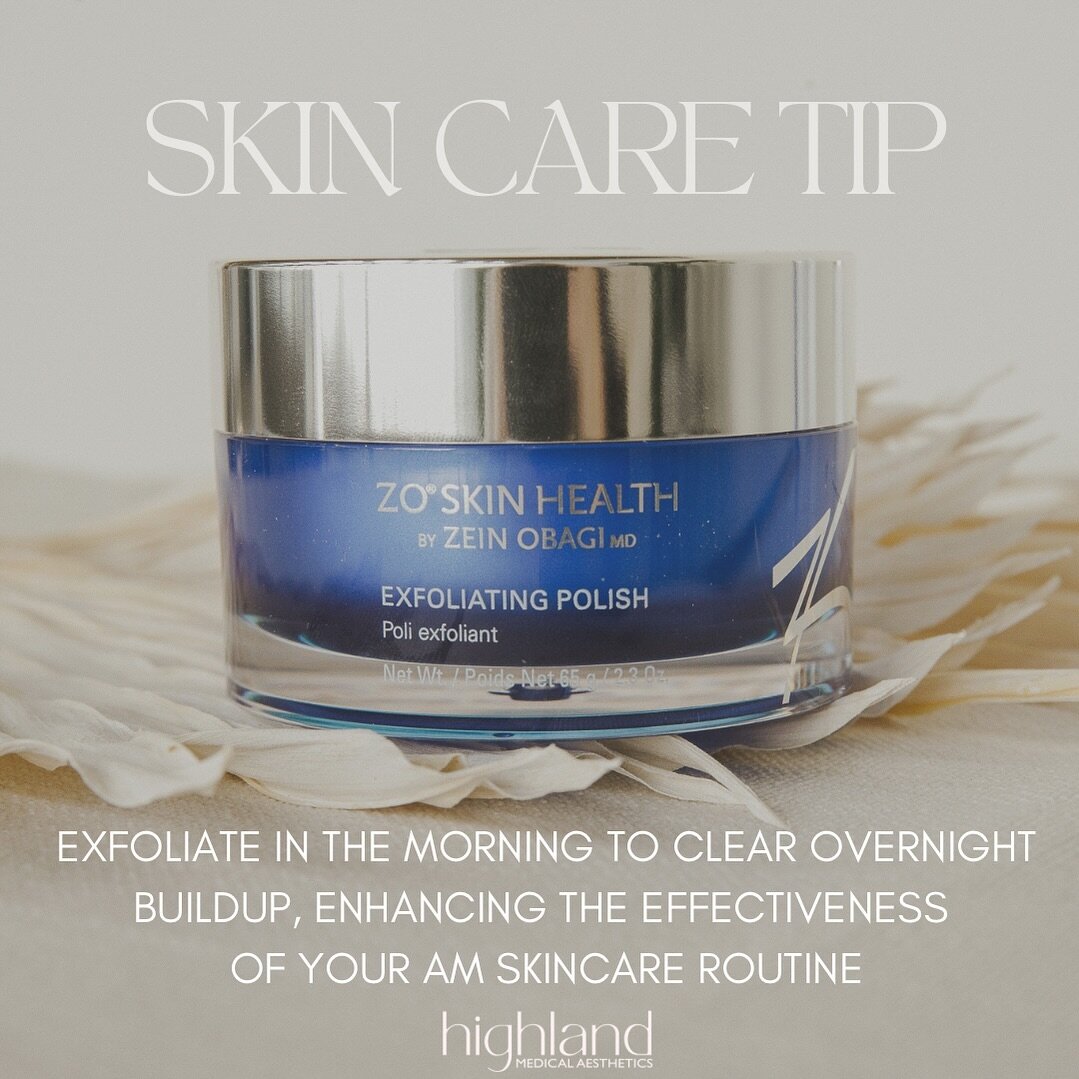 Pro tip: exfoliate in the morning 🌞 

Did you know while you&rsquo;re dreaming away, your skin is hard at work, shedding dead cells and rejuvenating? That&rsquo;s why morning exfoliation is a game-changer&mdash;it sweeps away that overnight buildup,