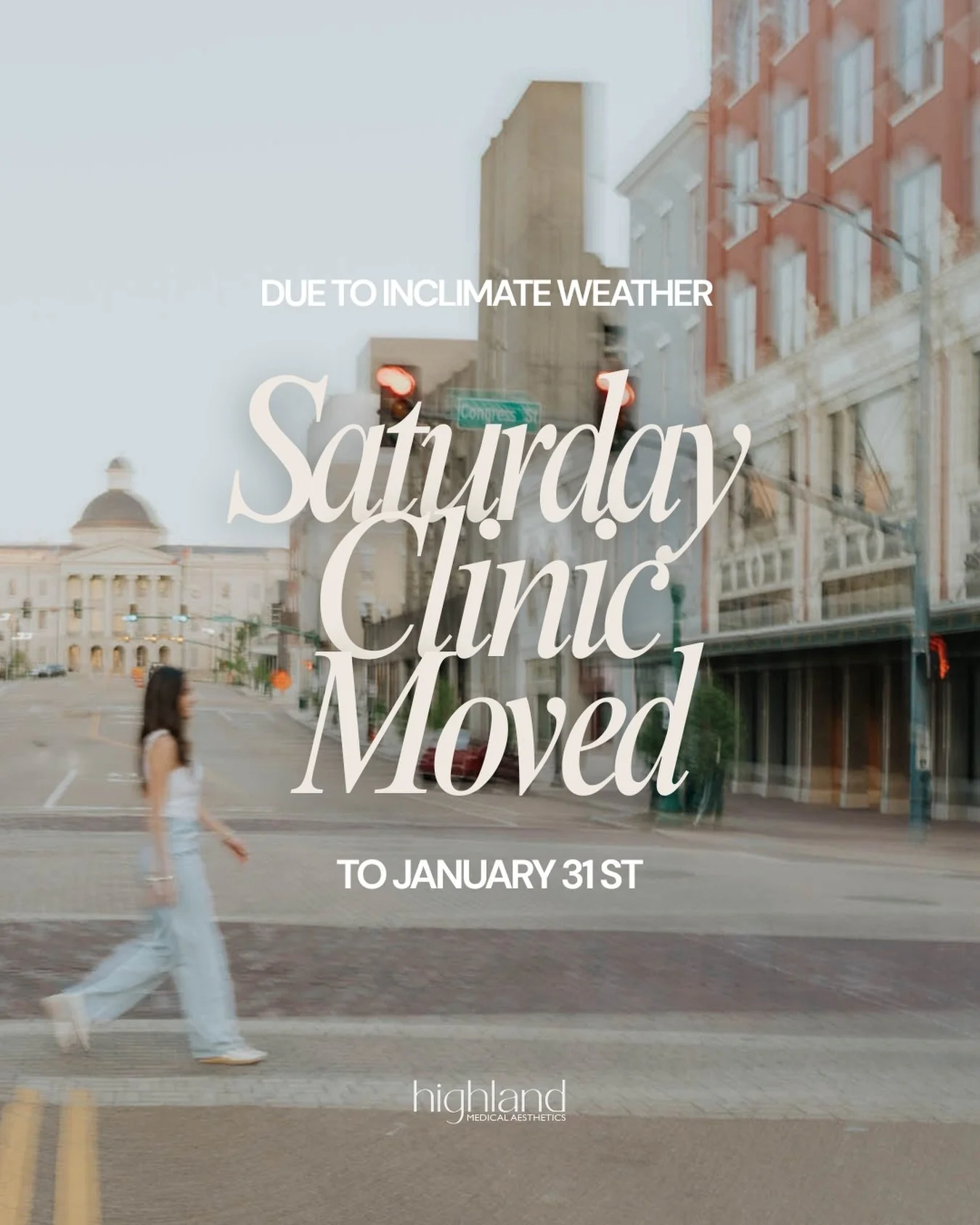 This weekend&rsquo;s Saturday Clinic is being moved to January 31st due to the potential ice storm!! ⛈️ 

Everyone on the books for this weekend has been contacted to reschedule and if you weren&rsquo;t on the books yet, you can still book online for