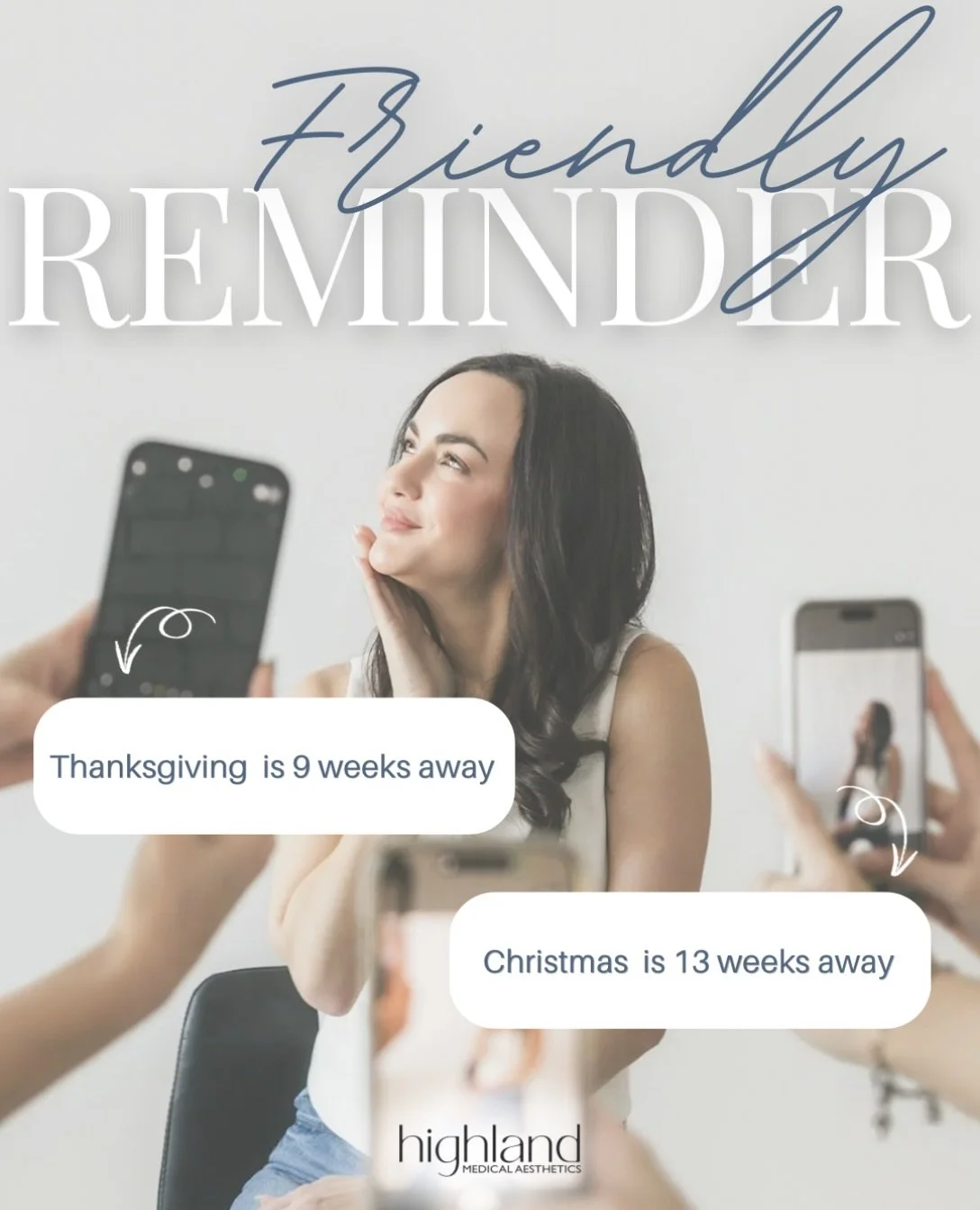 your friendly reminder that the holidays are, in fact, coming. 😅🎄

and if you want your skin glowing, your tox settled, or your treatment series finished before the holiday photos start&hellip; now is the time to plan, not the week before. 😂

futu