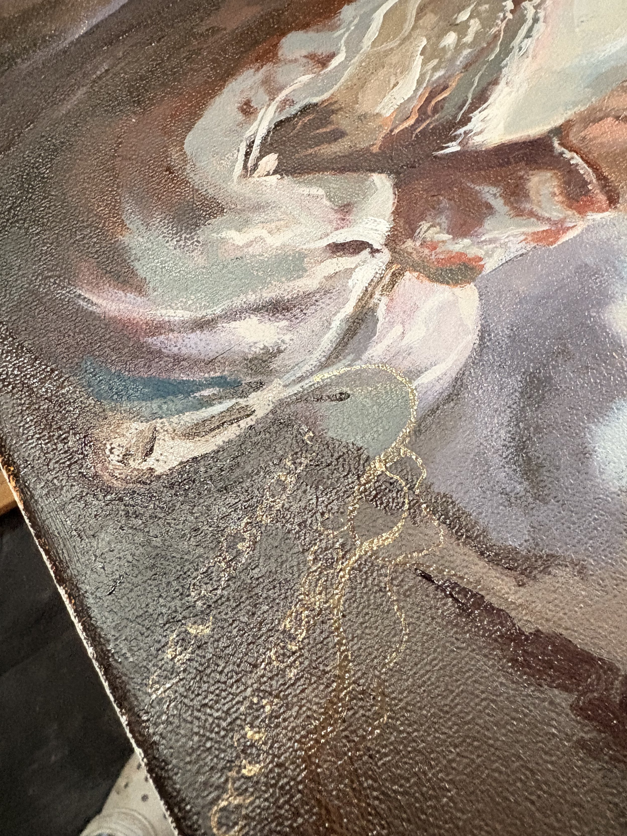 Golden threads that form into a golden rope