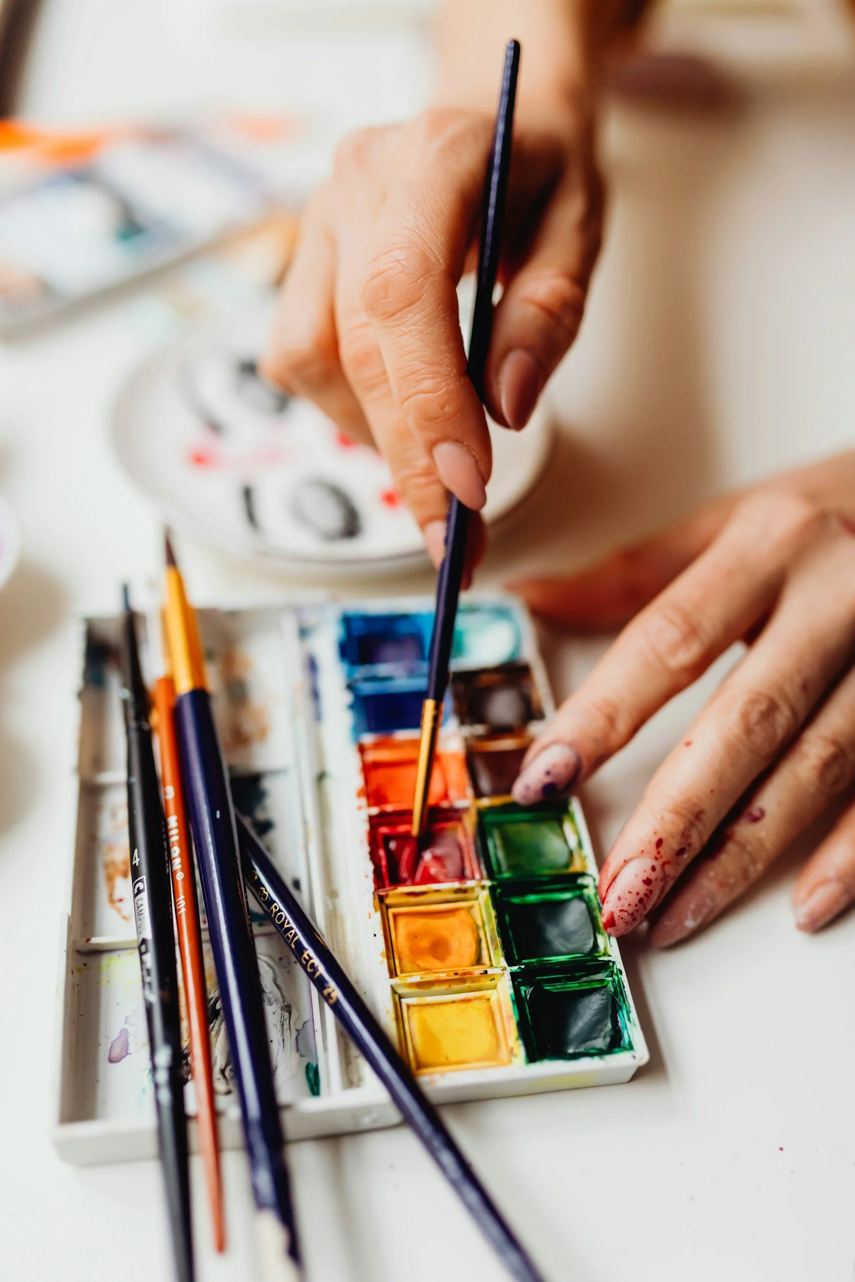 Watercolor and paint in Art Therapy