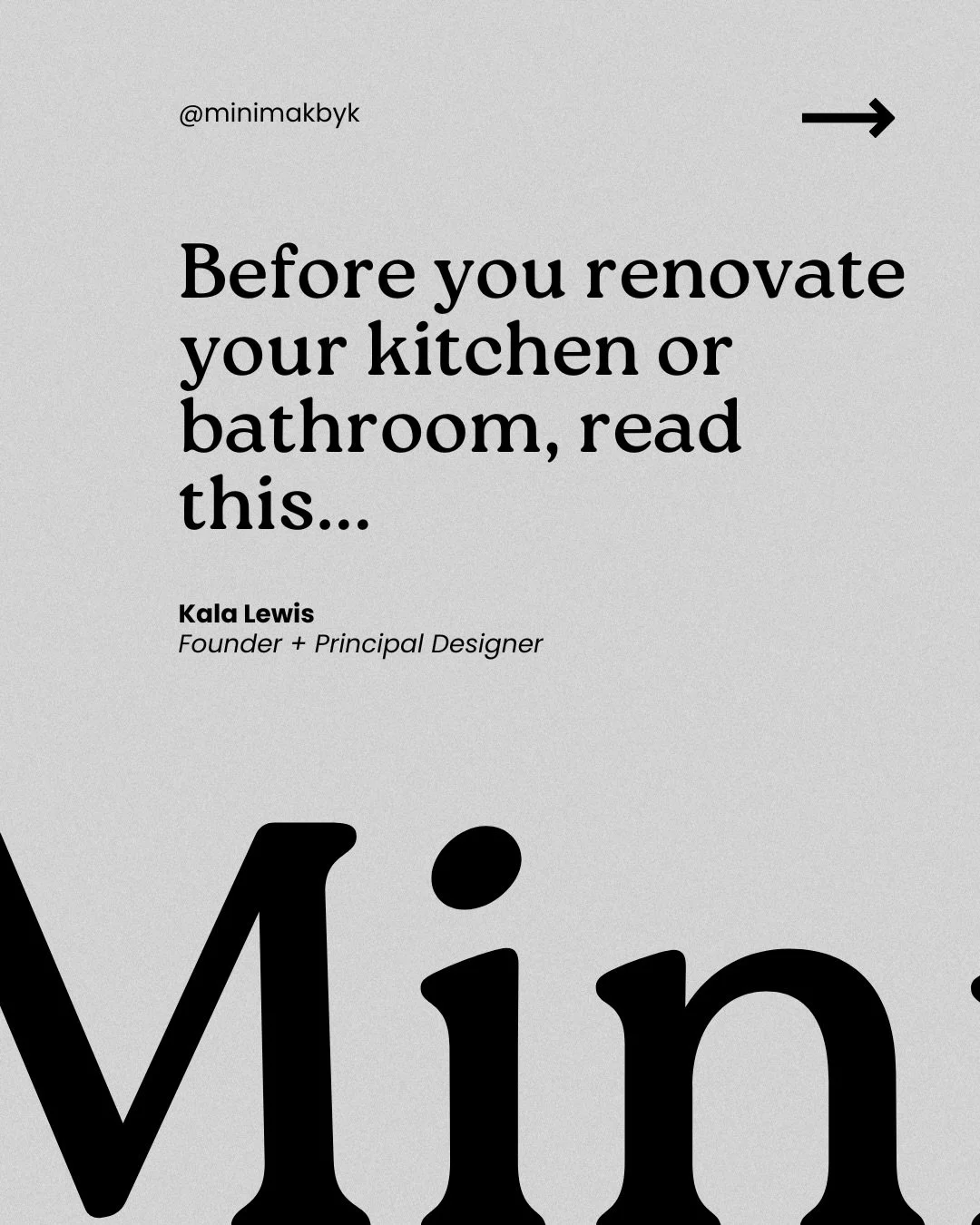 The things I wish every client knew before we started working together.

Save this. Share it with whoever is planning a renovation. Come back to it when the contractor quotes come in and the overwhelm sets in.

And when you&rsquo;re ready to do it ri