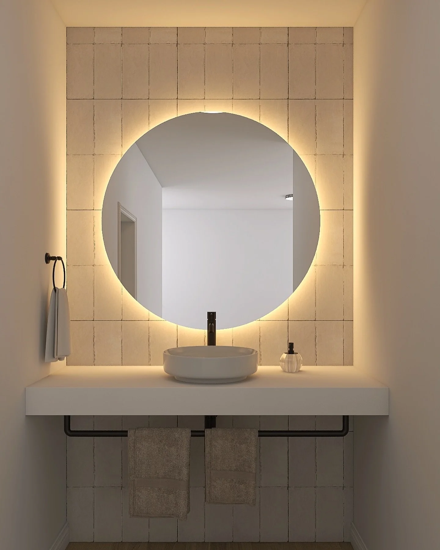 Quality lighting in a space makes all of the difference! 

We showed our client what their powder room vanity will look like when only the LED-mounted mirror is on vs. when the supporting lights are also on. 

Which is your favorite?

#bathroom #ligh