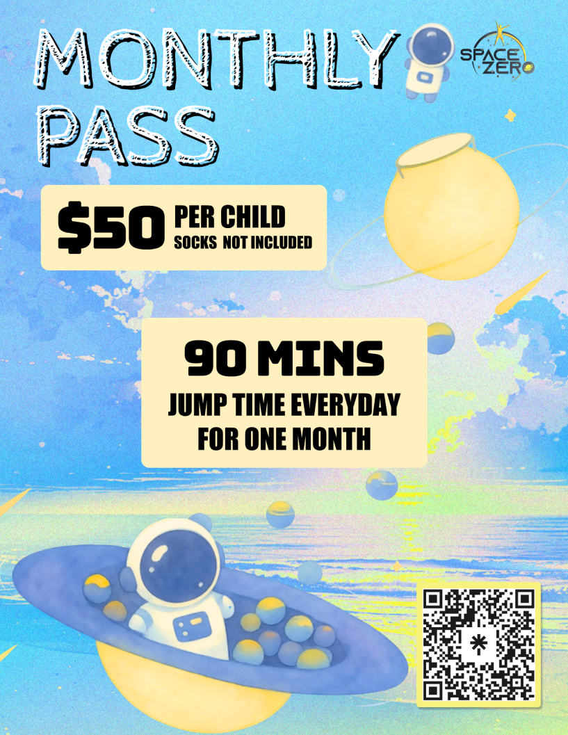 Jump Every Day for 90 minutes!! 
Sign up online today for auto-renewal or in store!