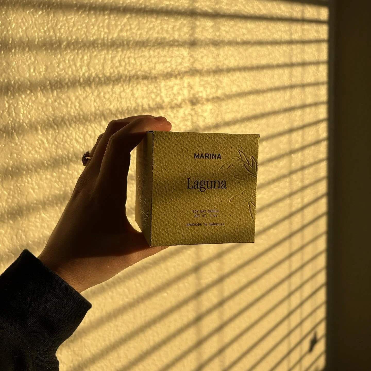 Did you know that all of our packaging is made with recycled paper? They&rsquo;re all designed, printed, cut, and folded at home here in Brooklyn! 🤎 Pictured is our 4 oz candle in the Laguna scent by @brookelynchaise 🌟
-
-
-
-
-
#shoplocal #smallbu