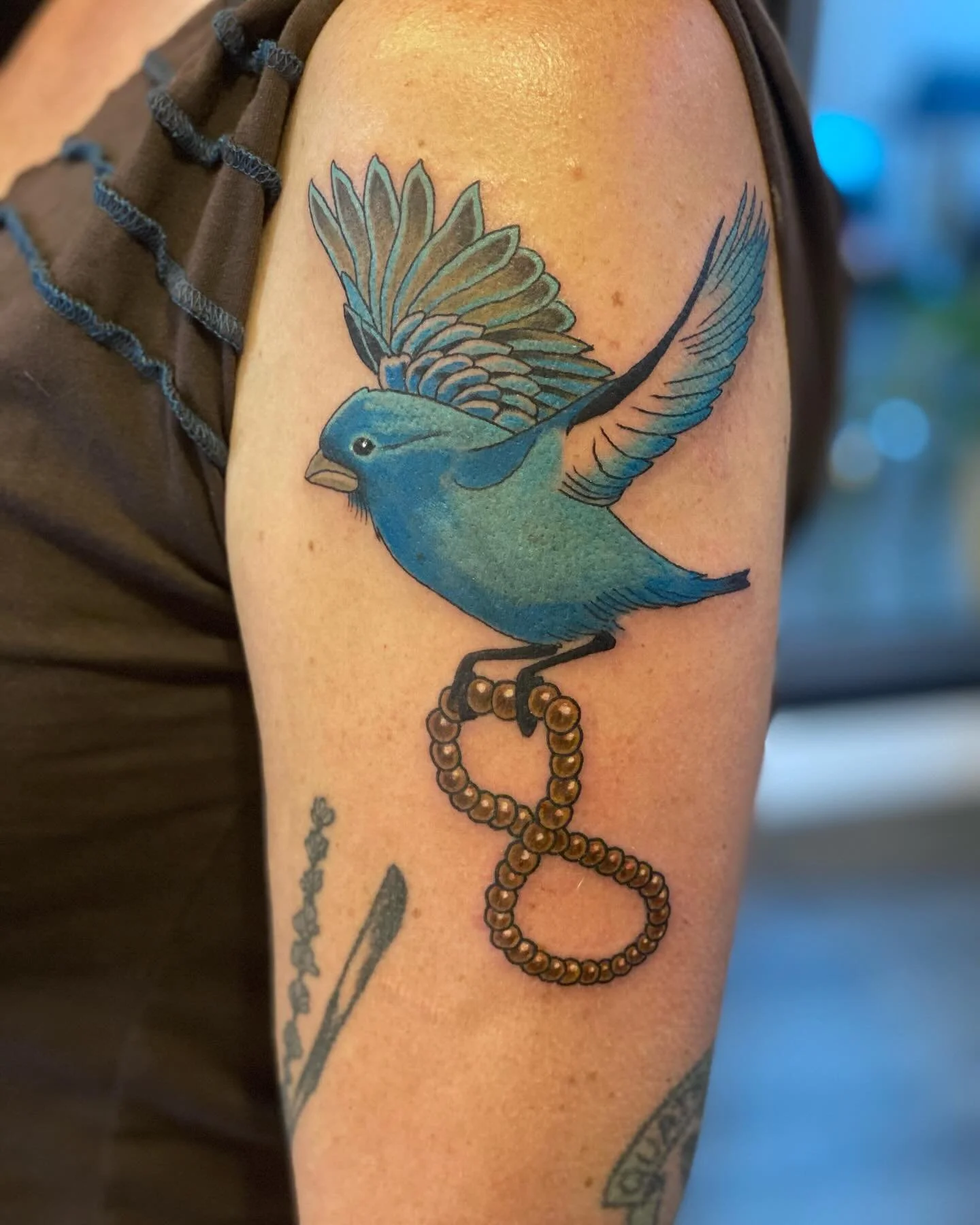 A cute lil blue canary from a few months back to memorialize a good friend&rsquo;s grandmother.