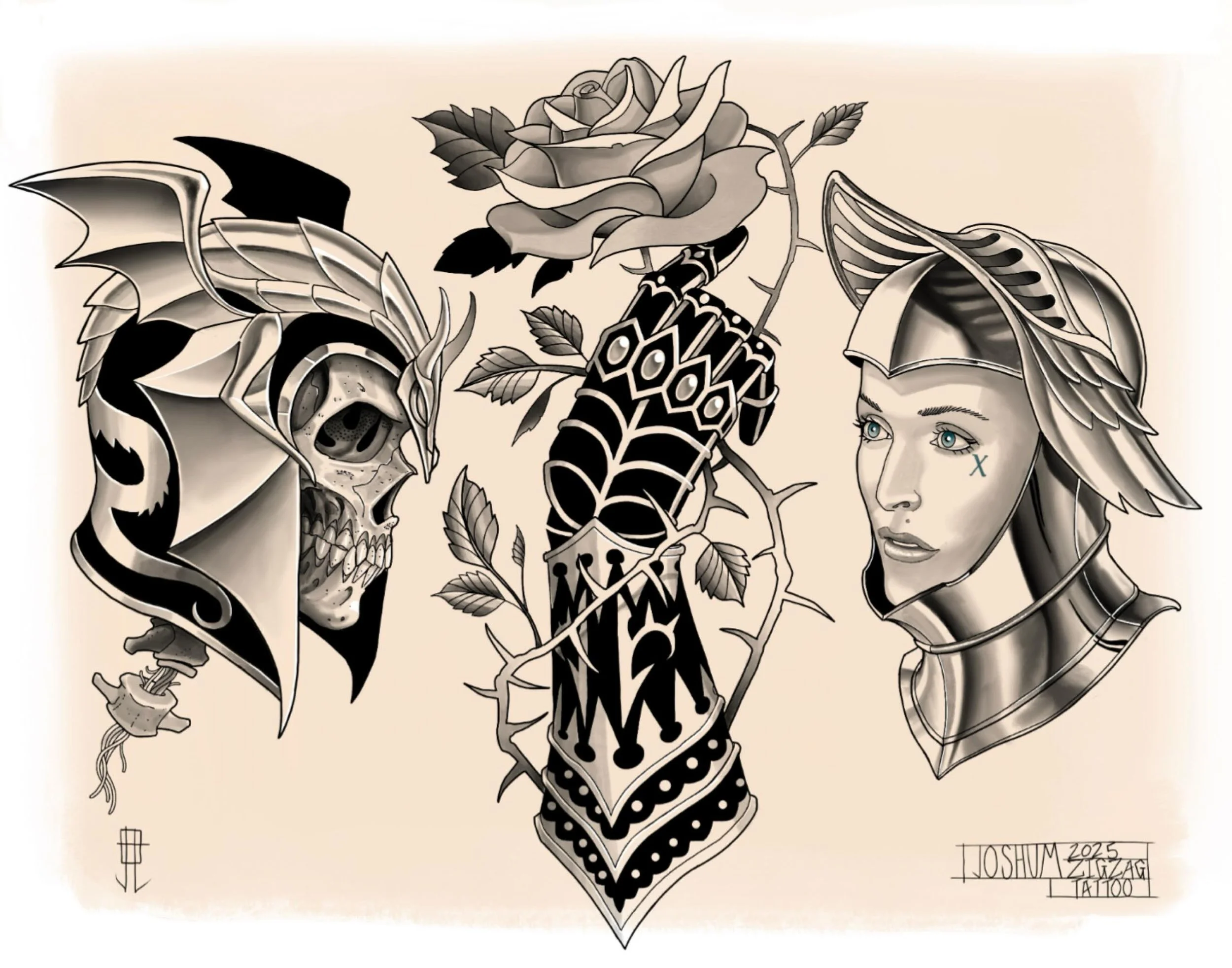 Some fresh designs I cooked up here @zigzagtattoopdx where the fun never stops! Taking walk-ins all weekend! I&rsquo;ve got tons of designs ready to go and I&rsquo;m always happy to work on custom stuff too! Let&rsquo;s get something fun going!