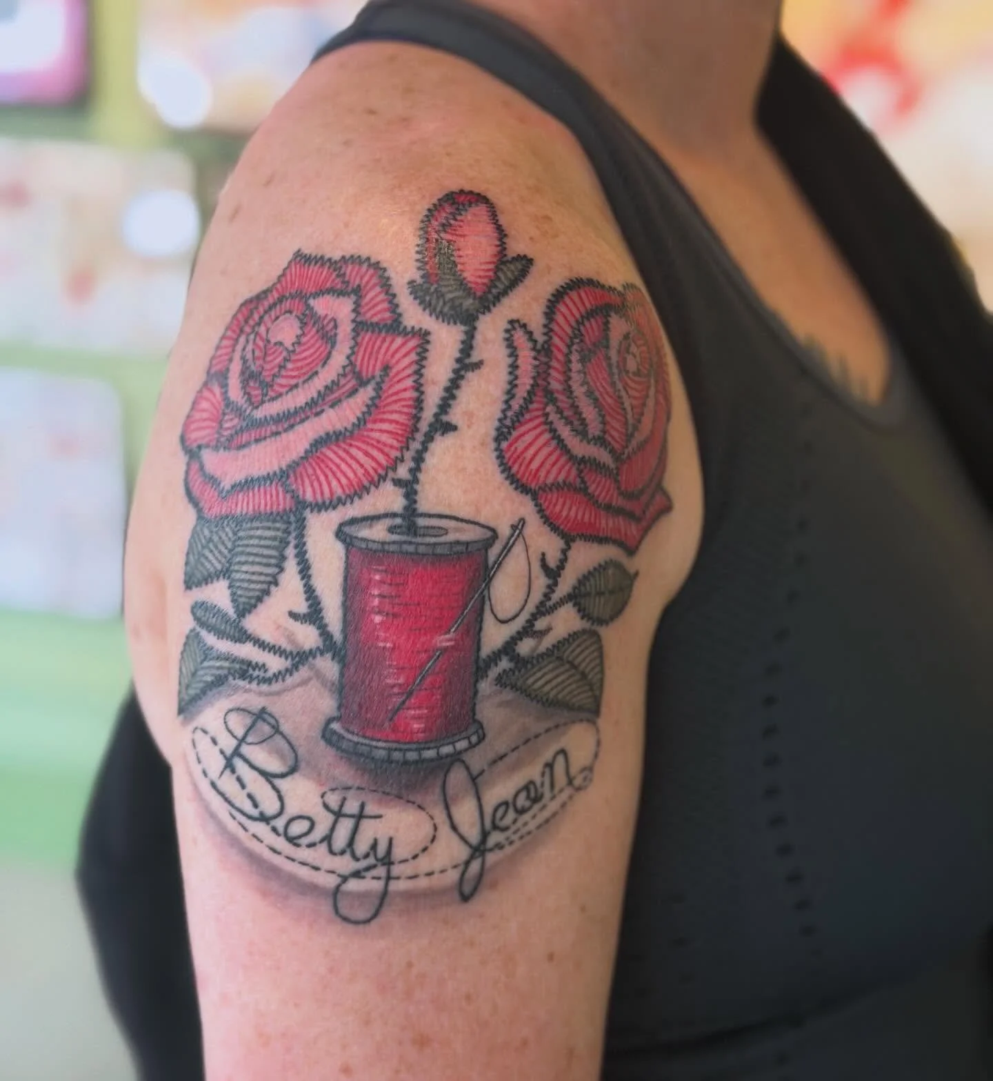 Had a lot of fun figuring out how to make this cool grandma memorial tattoo for my good friend Brenna. I&rsquo;ve got availability this Tuesday to tattoo otherwise I&rsquo;m booking February and march.