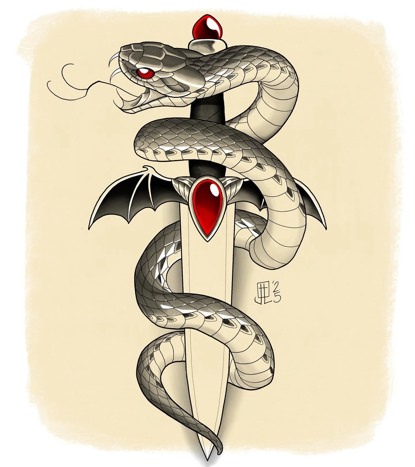 Couple dagger designs I&rsquo;d love to tattoo. HMU to claim one❤️🐍🗡️

#flashtattoo #wannado #snakeanddagger #ritualdagger #athame #portlandtattooartist #witchytattoo #snaketattoo