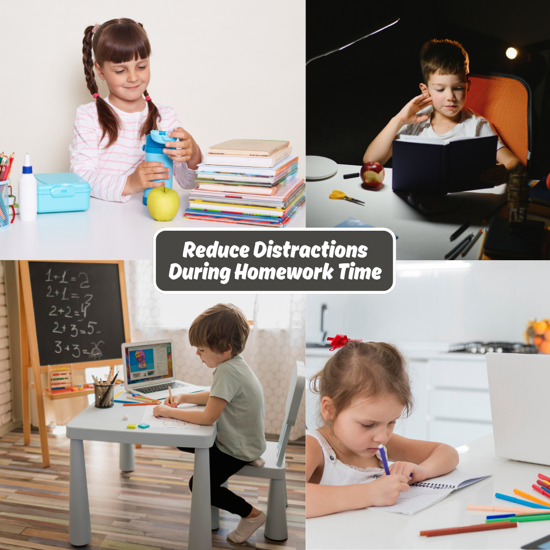 Reduce Distractions During Homework Time