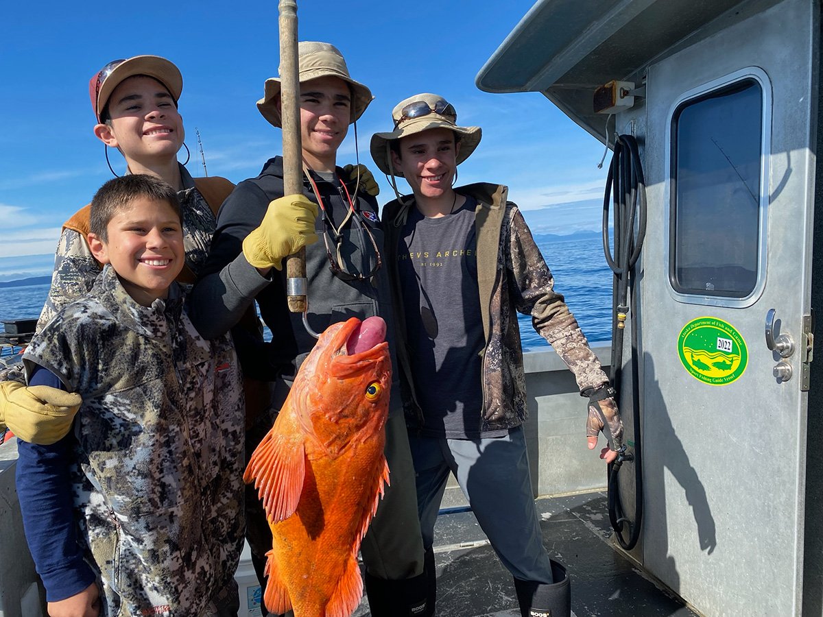 Kids love Alaskan fishing 