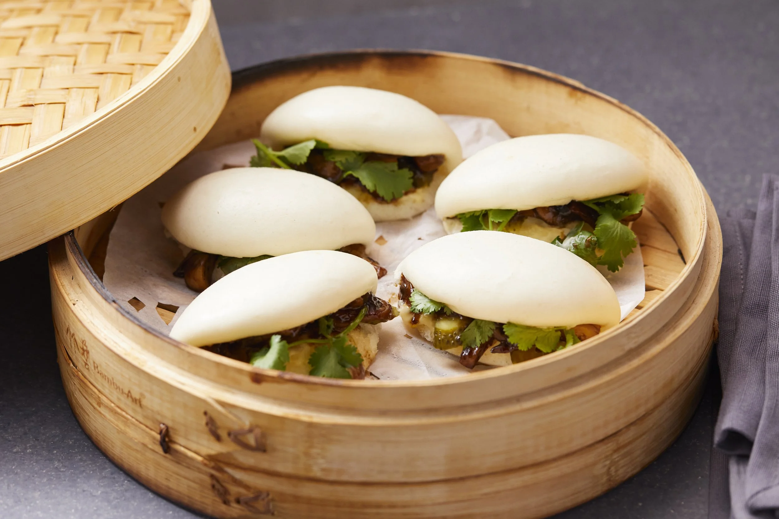 Pulled Mushroom Bao Buns — Mr Chen's Dumplings