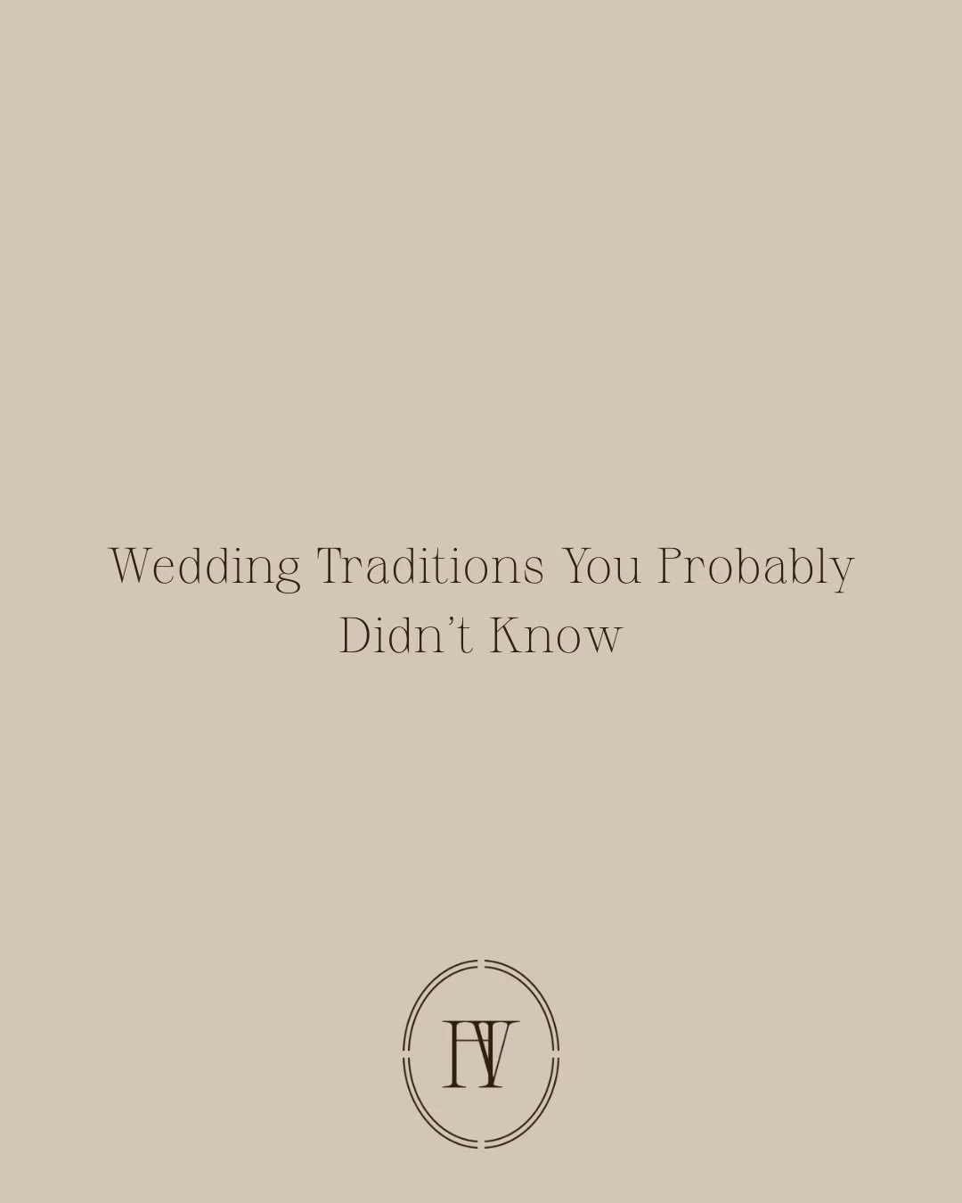 Did you know&hellip;

Weddings are full of traditions, but not all of them have to belong to you. Your ceremony can look however you want it to.
Different words. Different moments. Different traditions. Because the most powerful ceremonies aren&rsquo