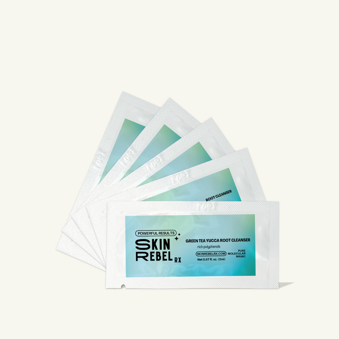 Travel Size Foil Packets / Green Tea Yucca Root Cleanser