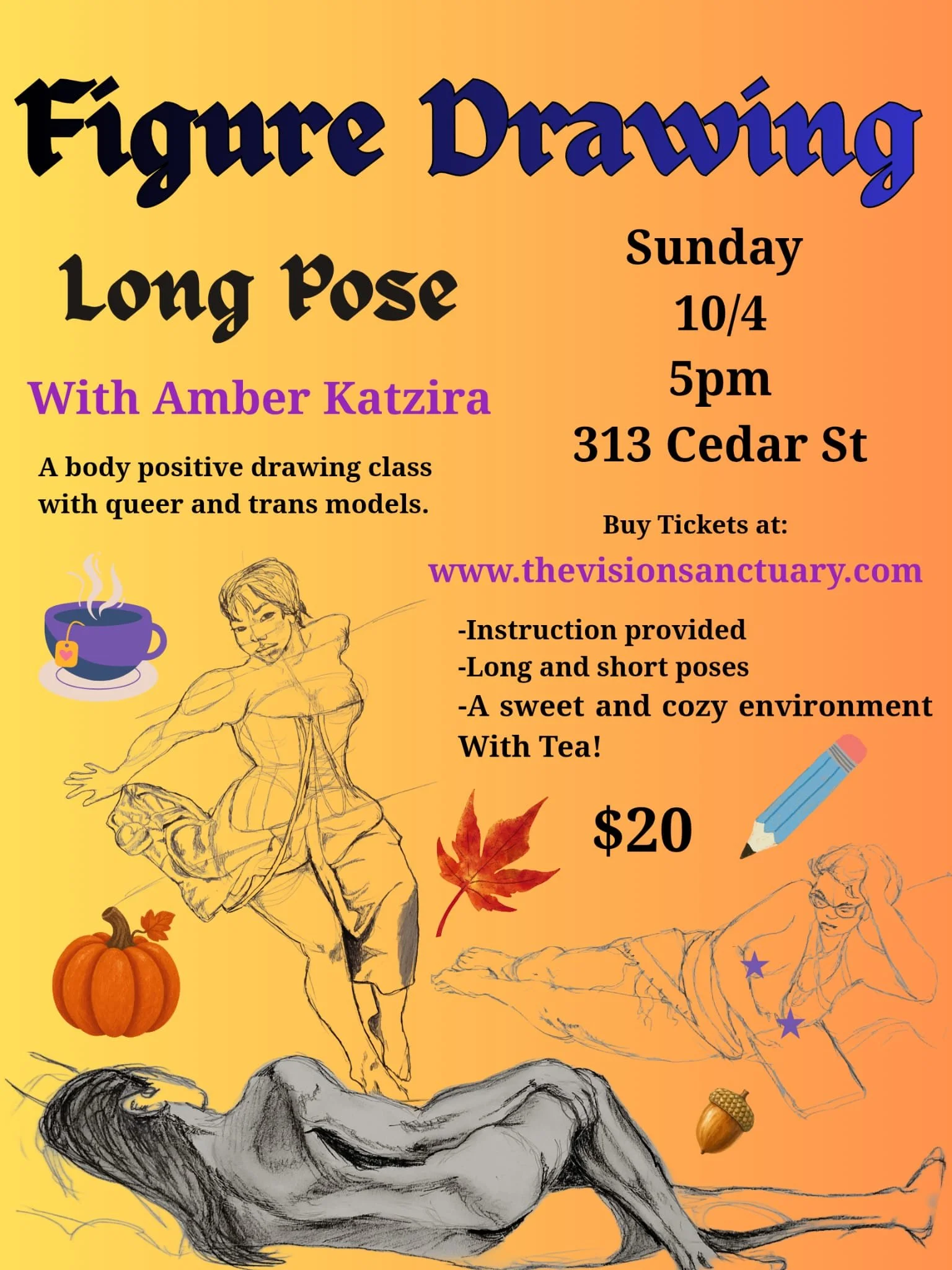 Long Pose Figure Drawing