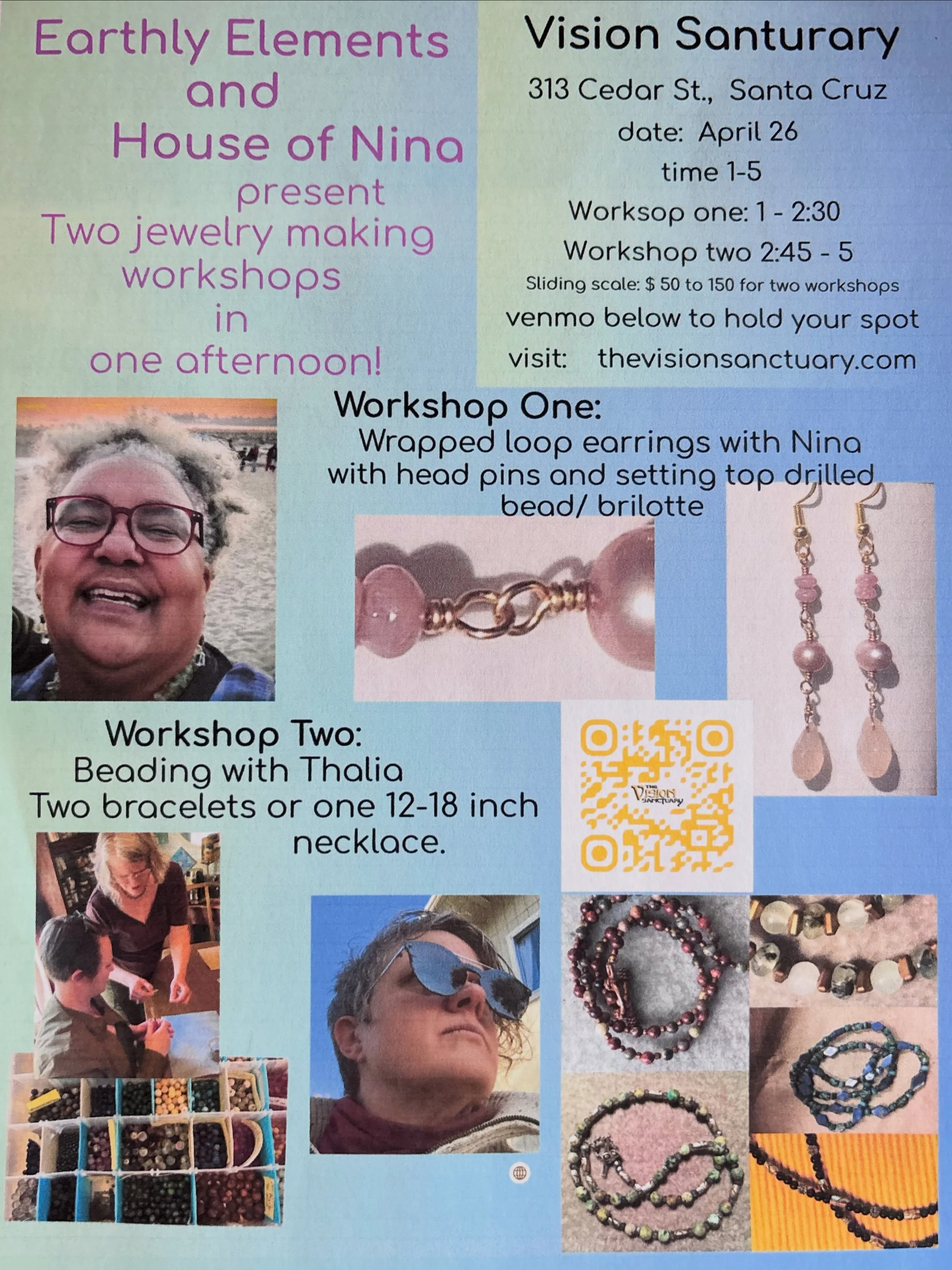Jewelry Making Workshop w/ Earthly Elements & House of Nina