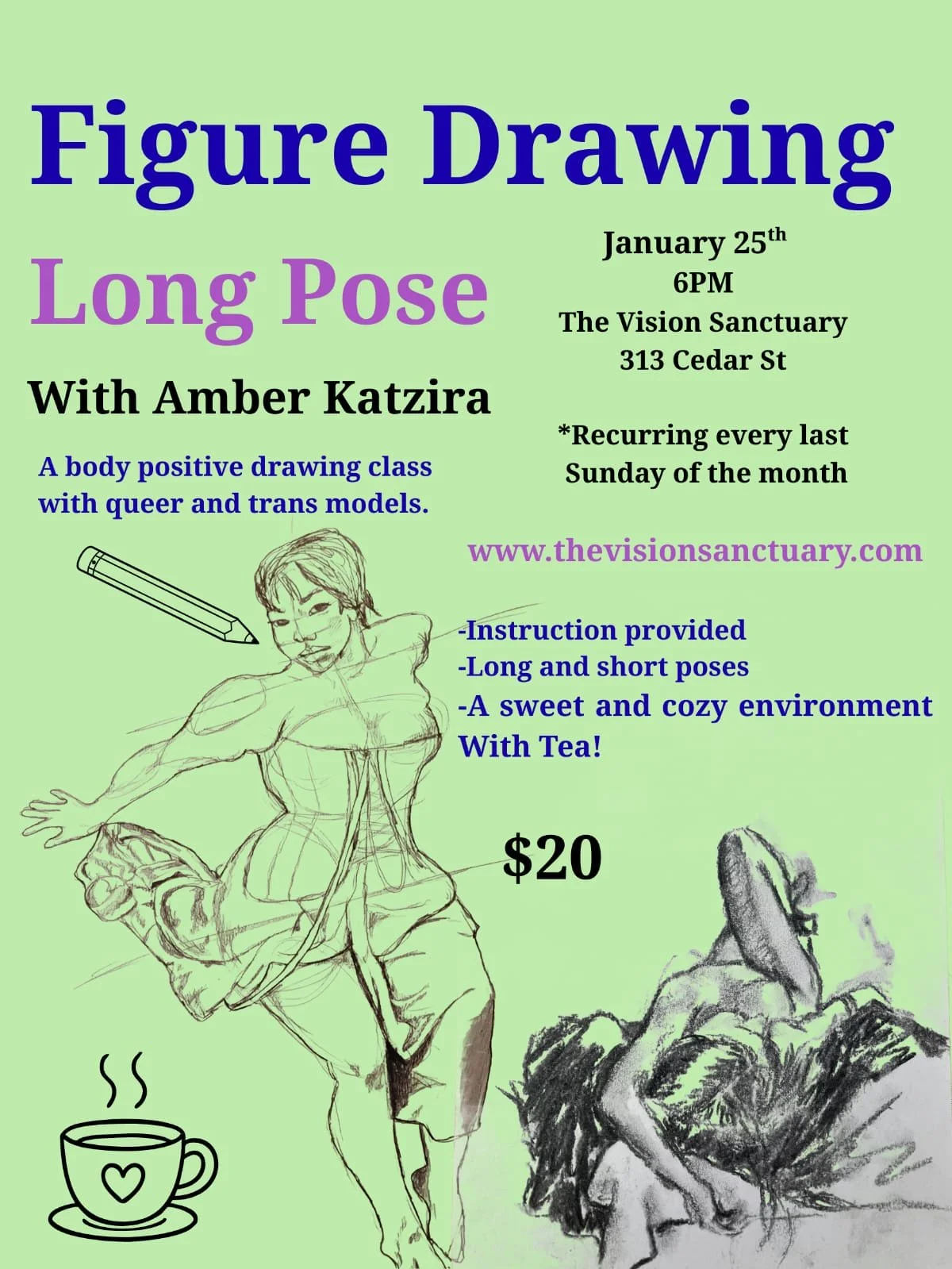 Long Pose Figure Drawing