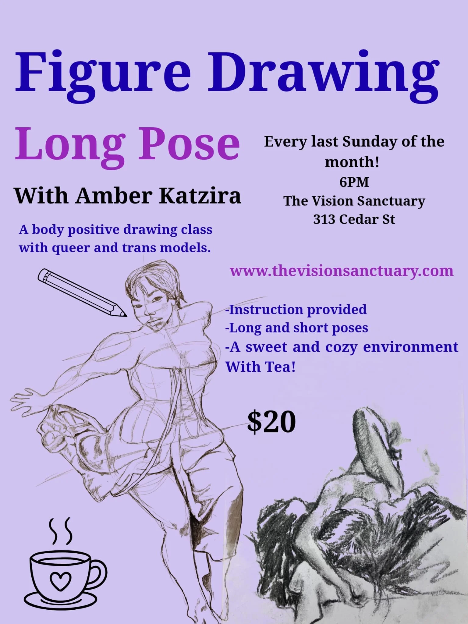 Long Pose Figure Drawing