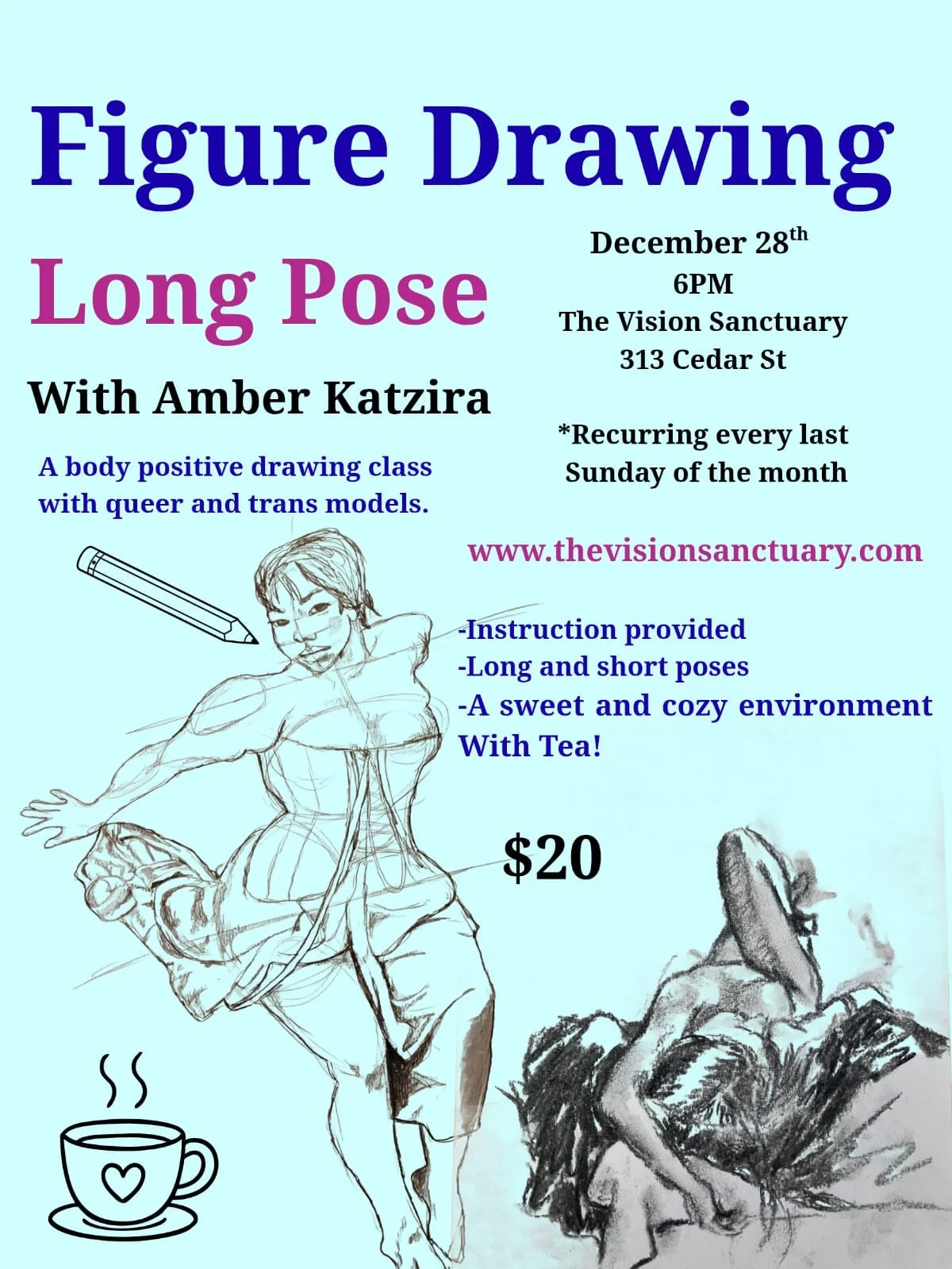 Long Pose Figure Drawing