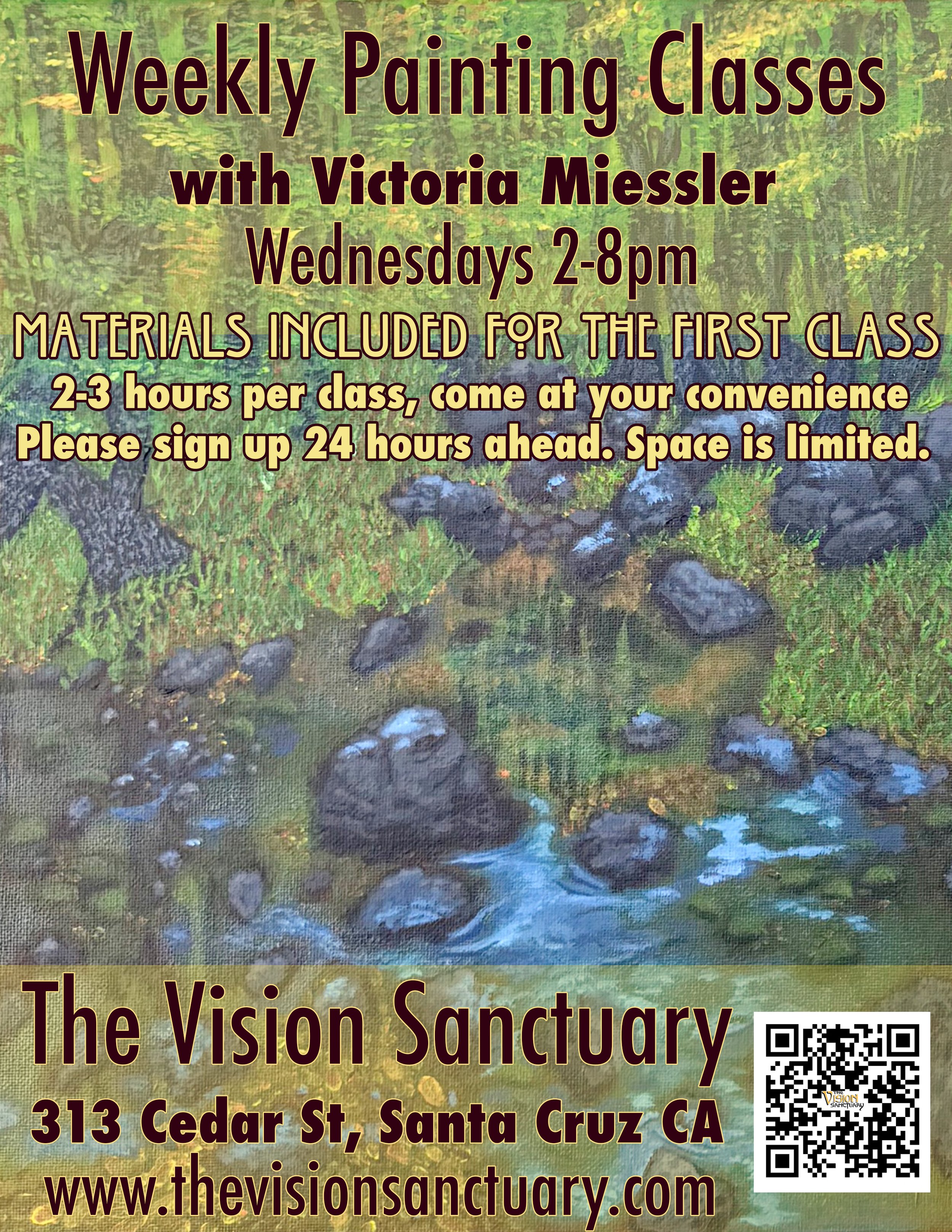 Weekly Painting Classes with Victoria Miessler