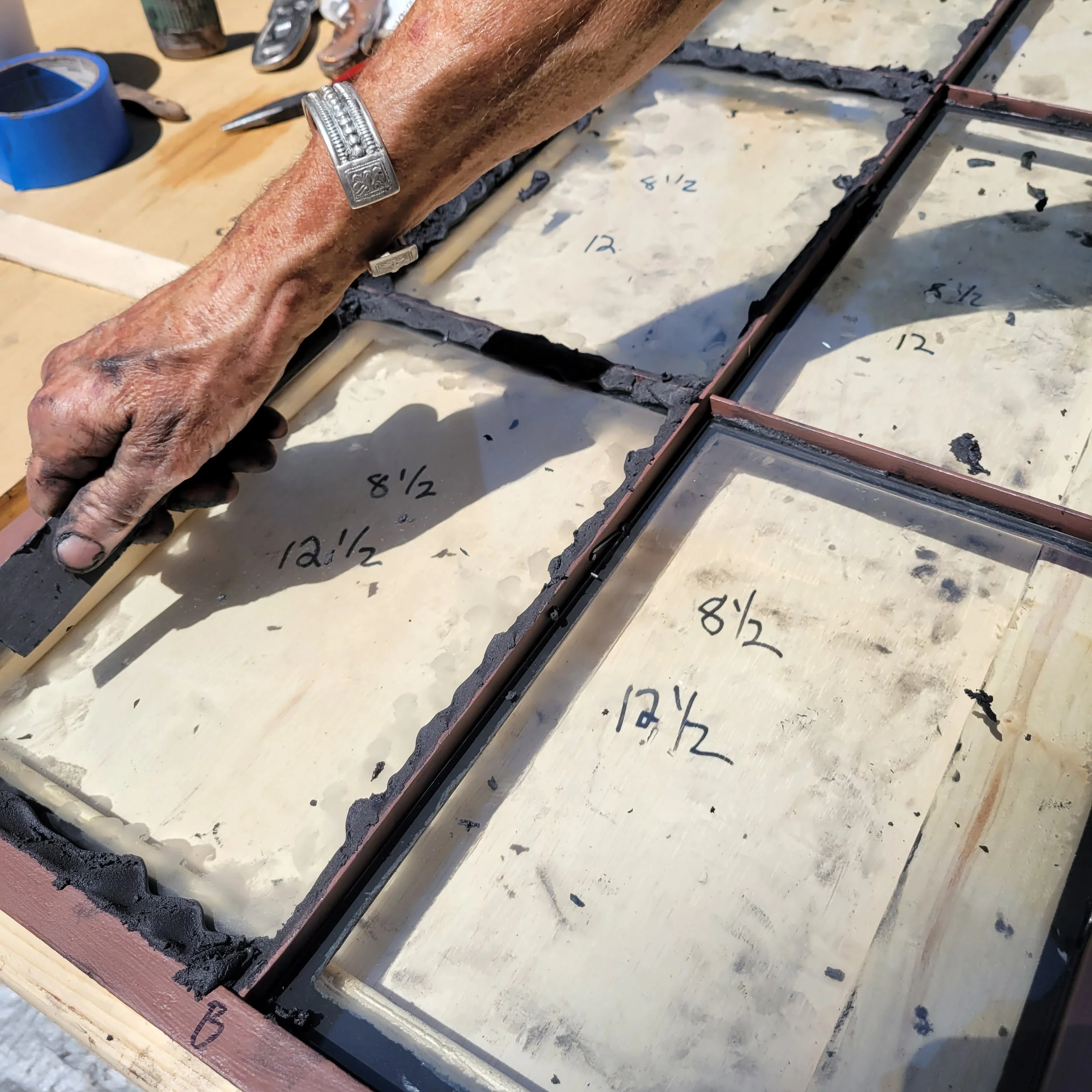 We worked on this project in tandem with our friends at Heartwood Window Restoration, who took great care of the glazing and painting for this project.  Click the image to connect with Heartwood.