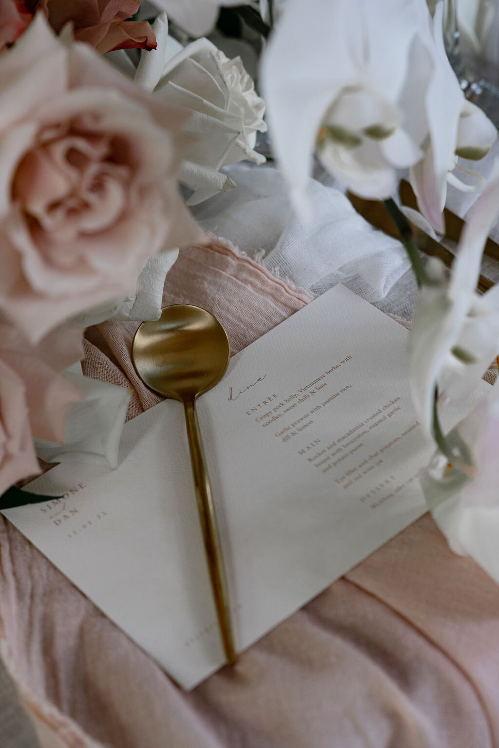 Delicate details for S&amp;D 

Stylist @boholuxeandco
Floral Stylist @huckleberryflowers
Stationery @whiteletterstationery