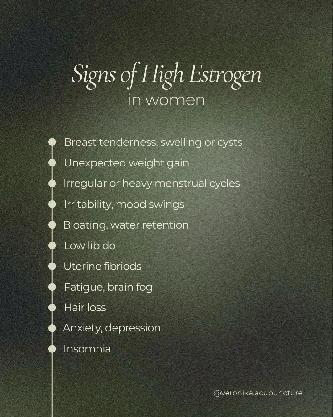 Understanding Estrogen Dominance🌸
When estrogen levels are high relative to progesterone&mdash;or when your body struggles to properly metabolize and eliminate estrogen&mdash;it creates a cascade of effects throughout the system. Estrogen is a growt