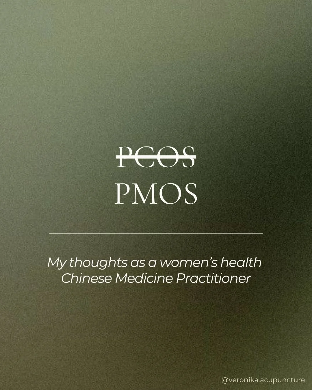 My thoughts on PCOS changing to PMOS 🤍 I&rsquo;m currently on island time so a bit late to the party!