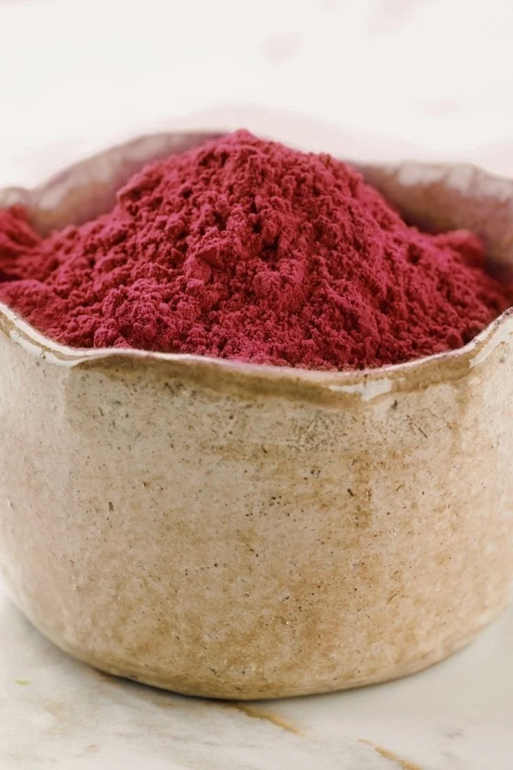 Iron-boosting tea with red beetroot powder