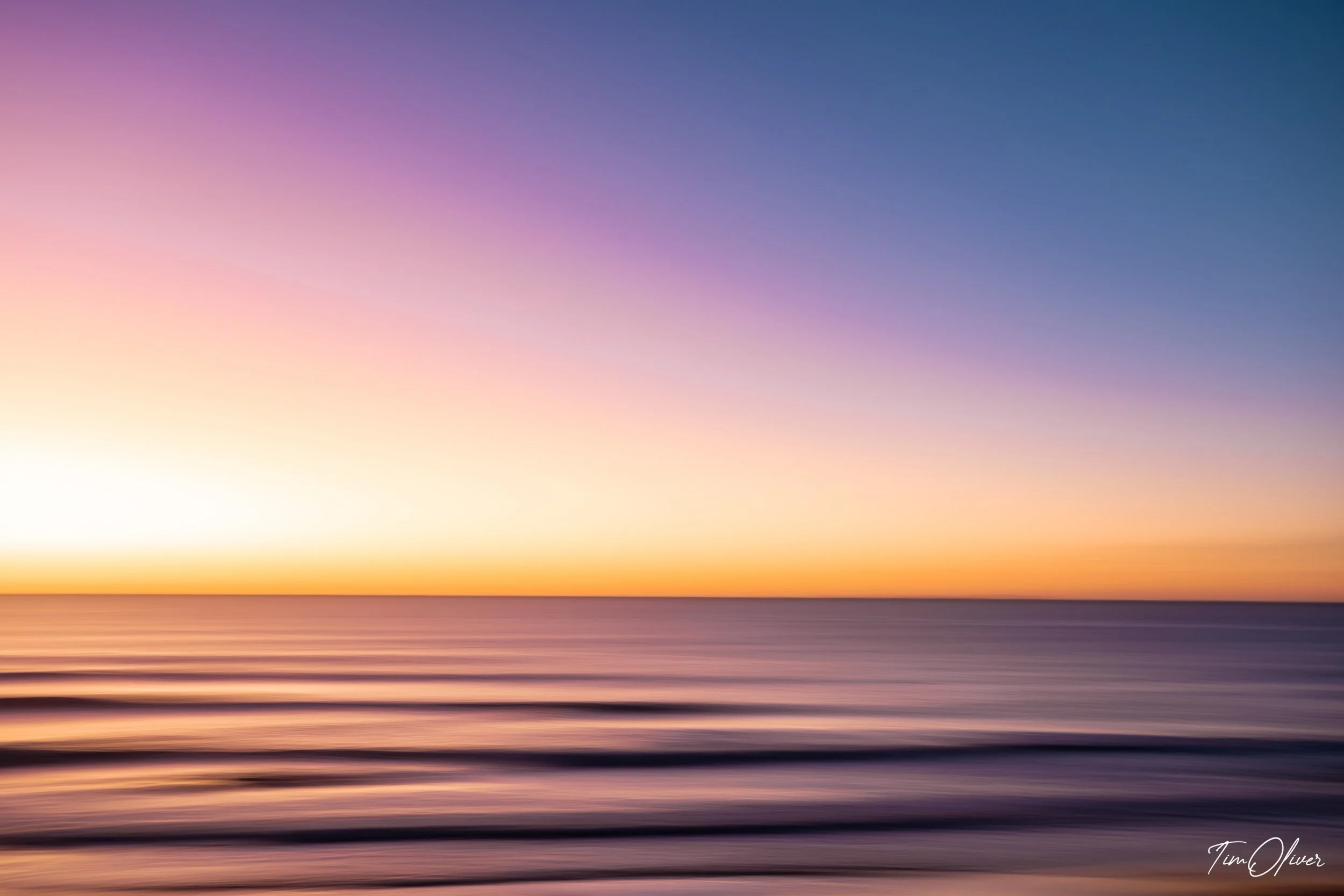 Sunshine coast sunrise over the ocean