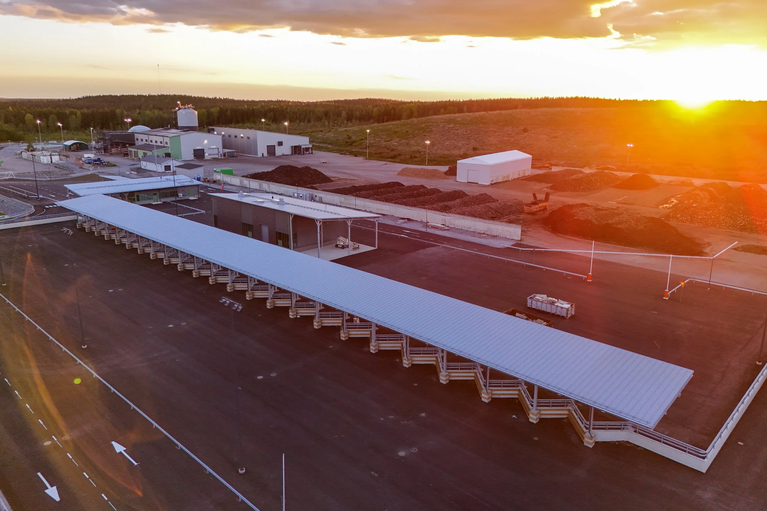 Dronekuvaus rakennusliike – Koukkujärven jätekeskus Nokia