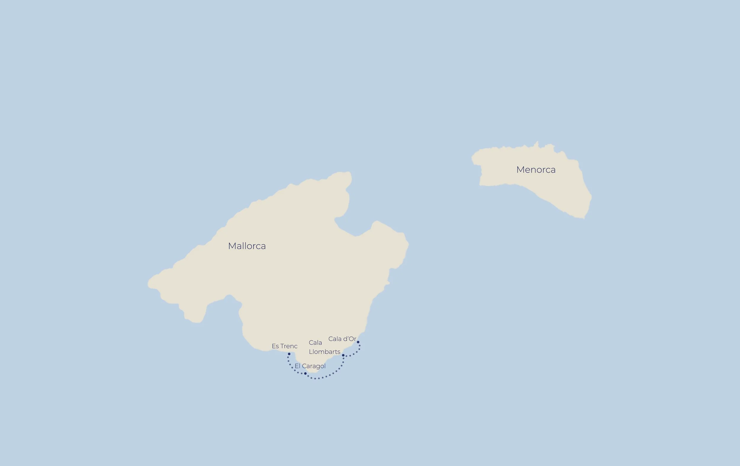 Mallorca Southeastern coast route