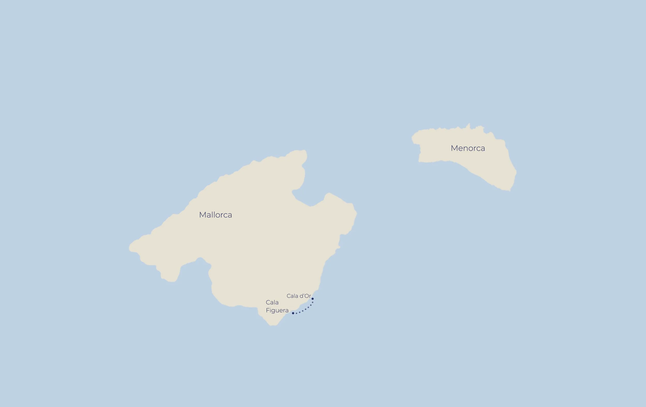Mallorca sunset cruise route