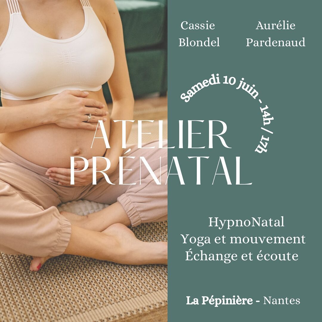 Depuis plus d&rsquo;un an maintenant, @la_pepiniere_nantes accueille nos ateliers d&eacute;di&eacute;s aux femmes enceintes. Avec ma ch&egrave;re @aurelie.yoga nous mettons tout notre c&oelig;ur pour vous proposer un moment intime et bienveillant, qu