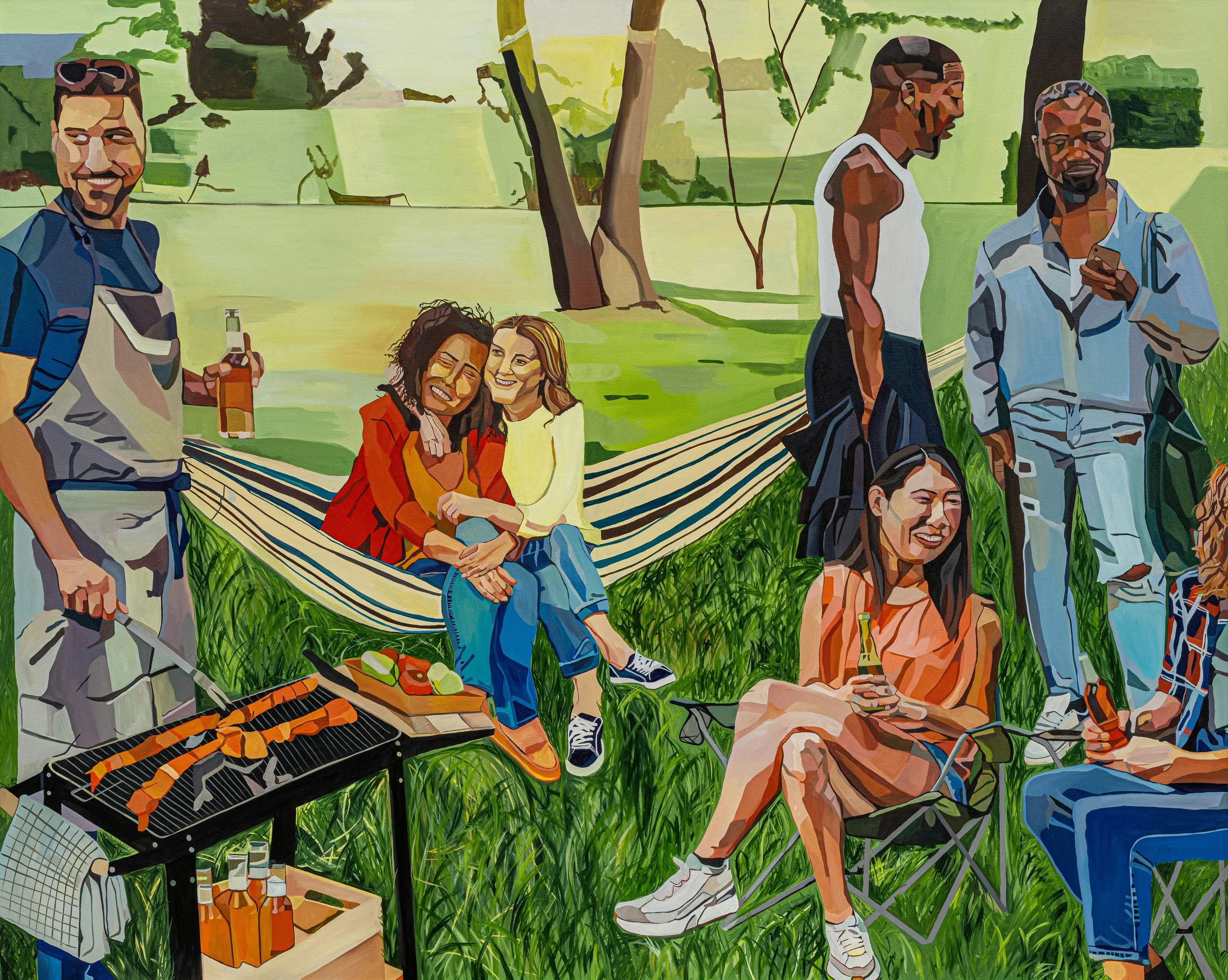Chosen Family, 2024
oil on canvas, 200 x 250cm