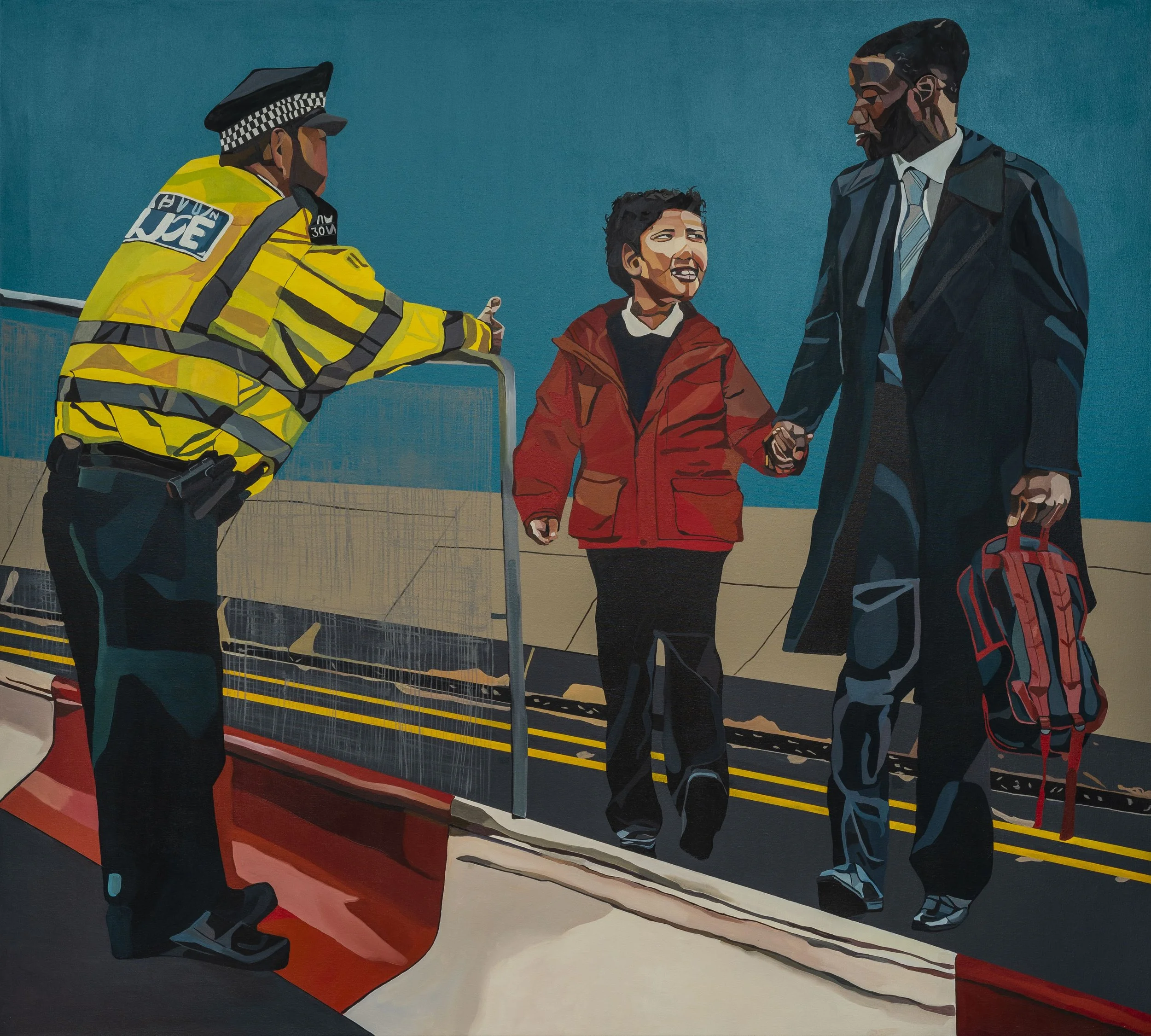 When you're older I'll tell you about the boys in blue, 2021
oil on canvas, 180 x 200cm