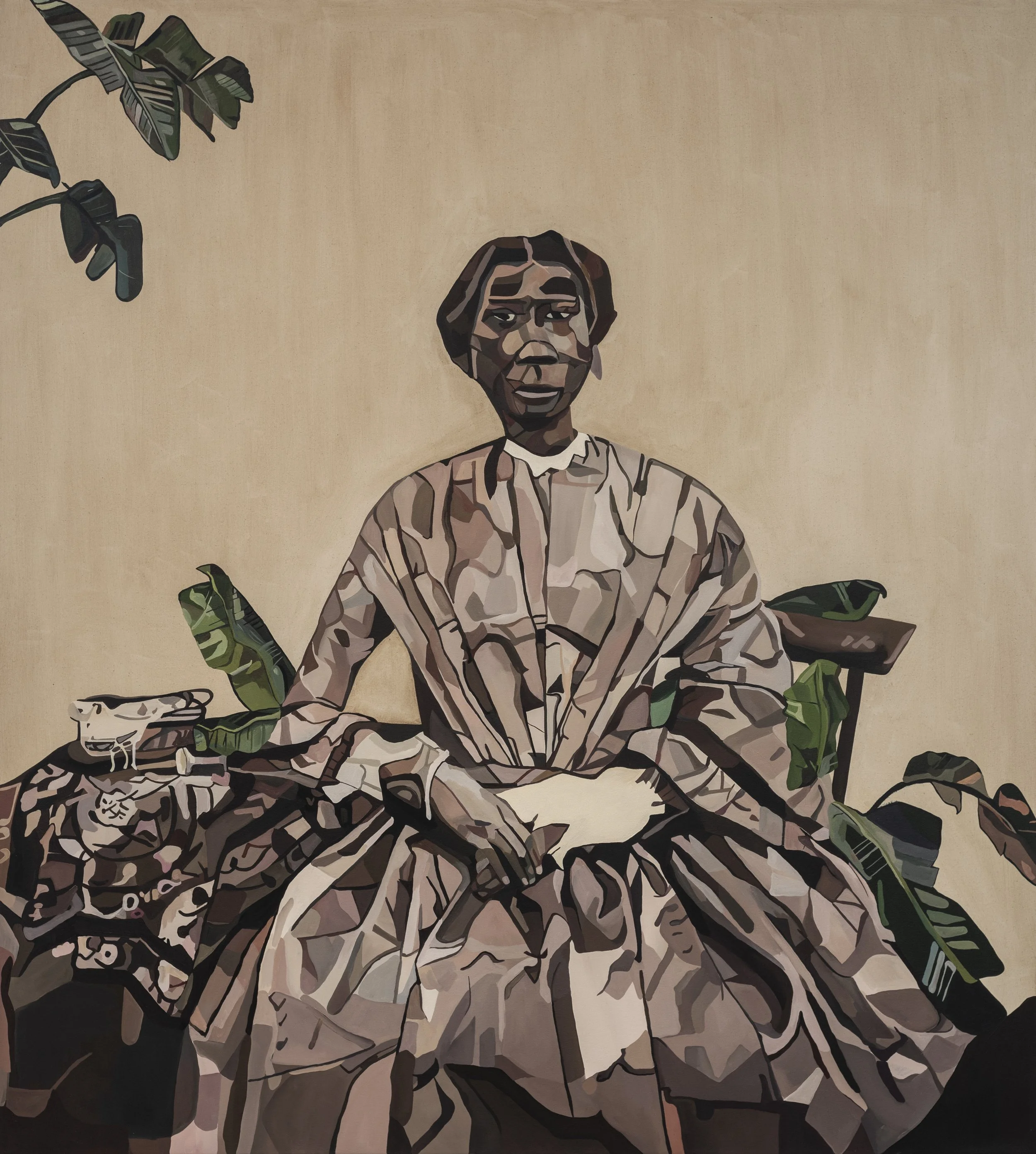 Sarah Forbes Bonetta, 2020
oil on canvas, 200 x 180cm