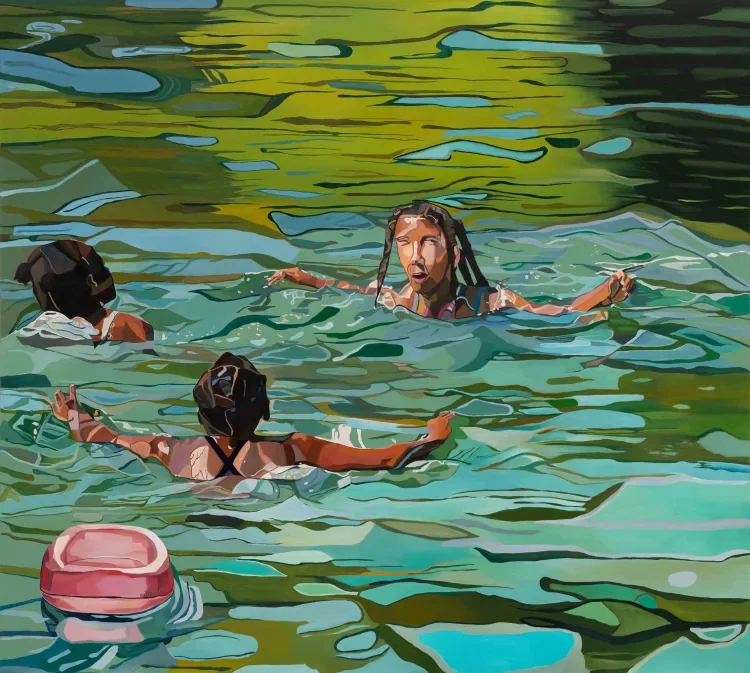 The Swimmers, 2023
oil on canvas, 200 x 180cm