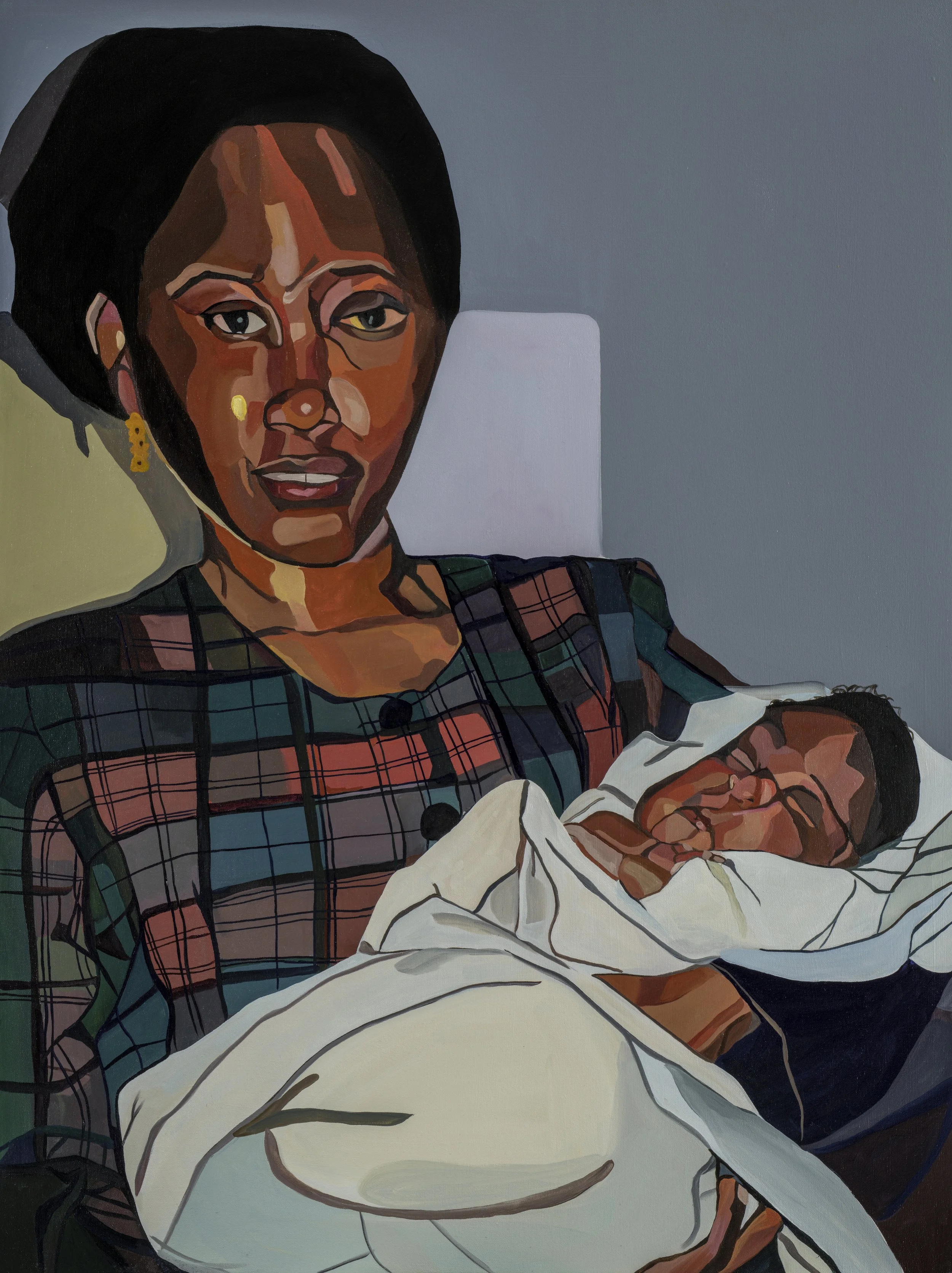 Aunty Bukky, 2023
oil on canvas, 80 x 60cm