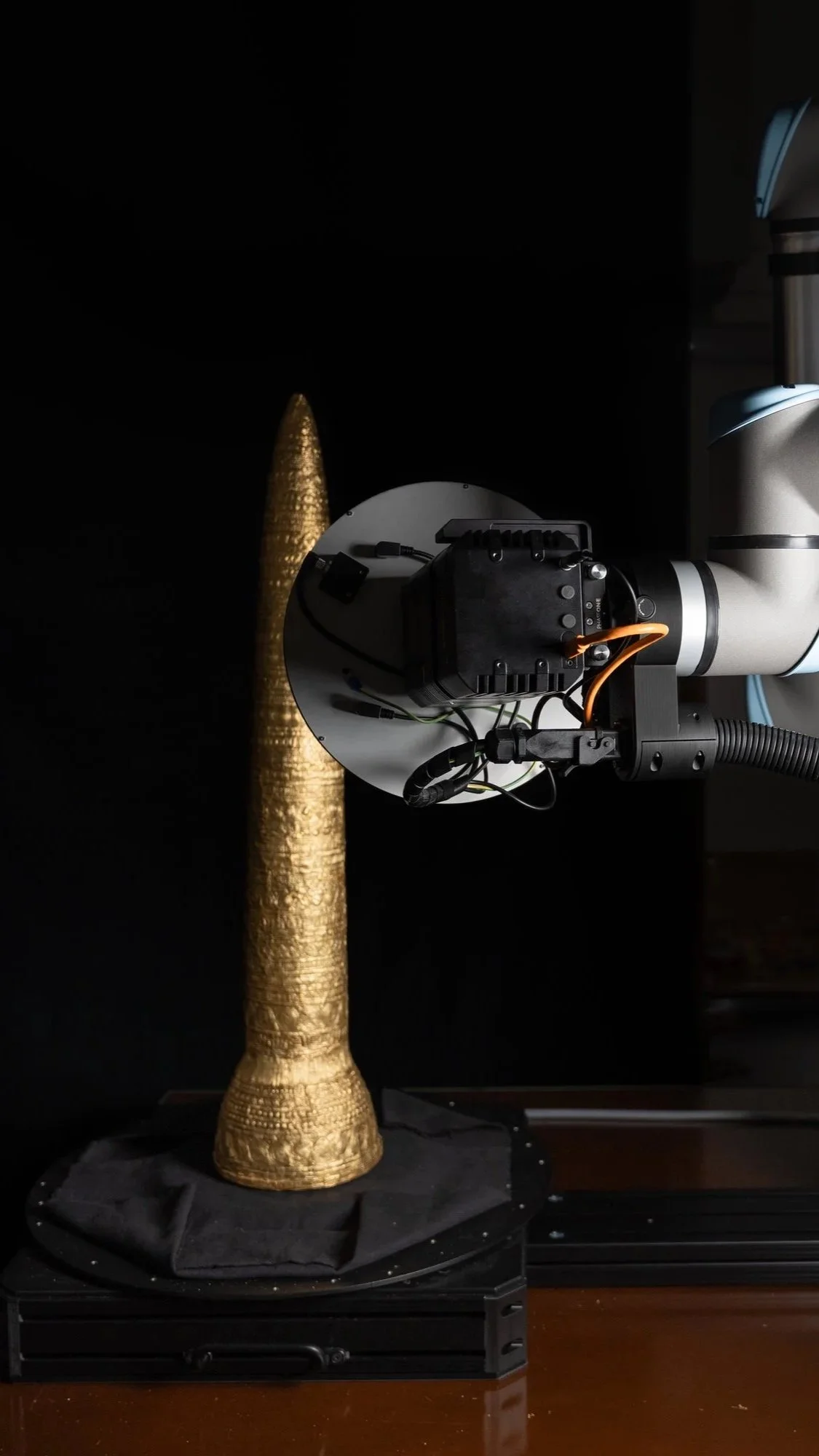 Golden Hut being scanned at Germanisches Nationalmuseum, Nürnberg