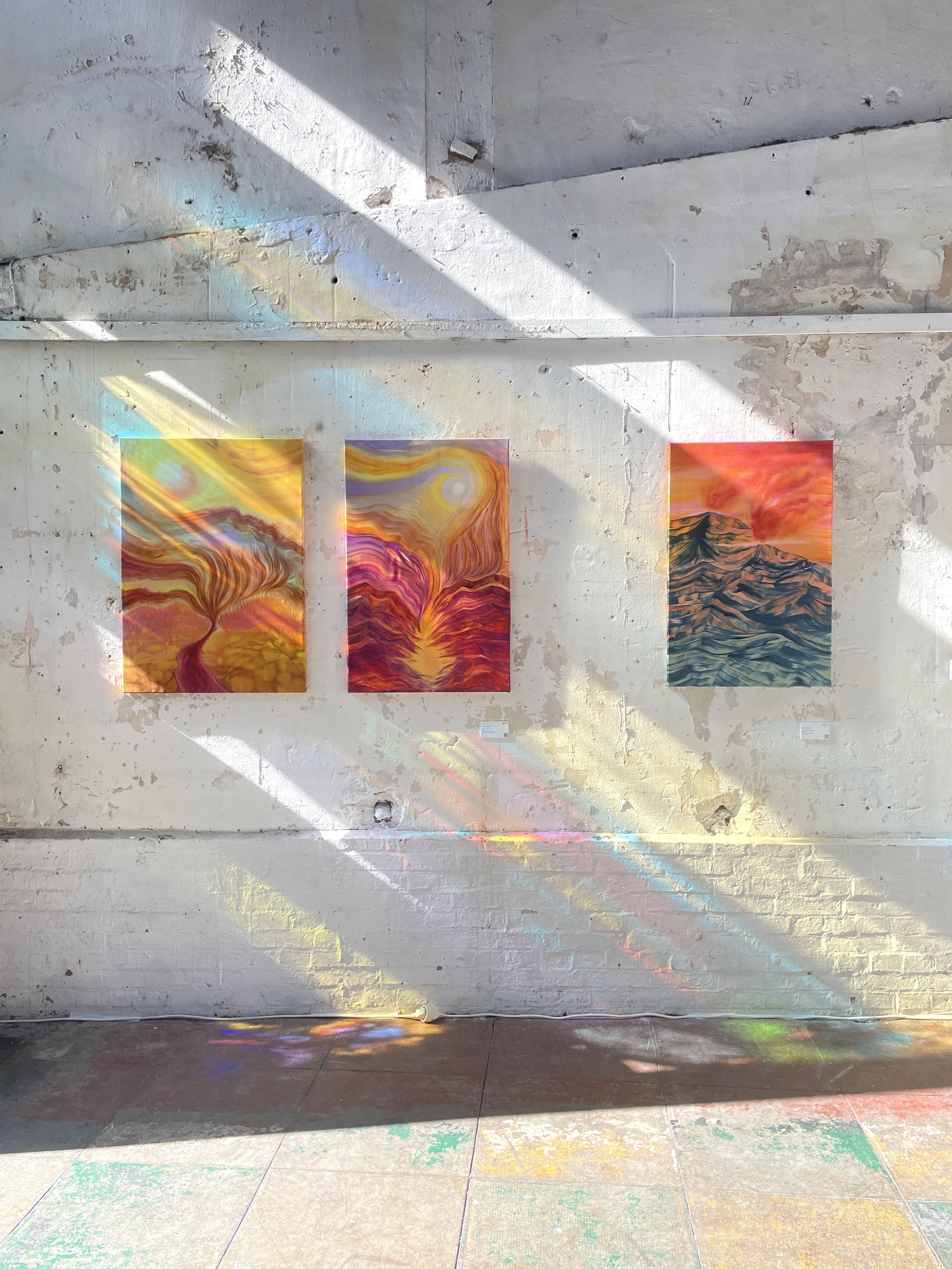 Vue de l'exposition "La vie des formes" à la galerie de l'atelier Lardeur, Paris, 2025