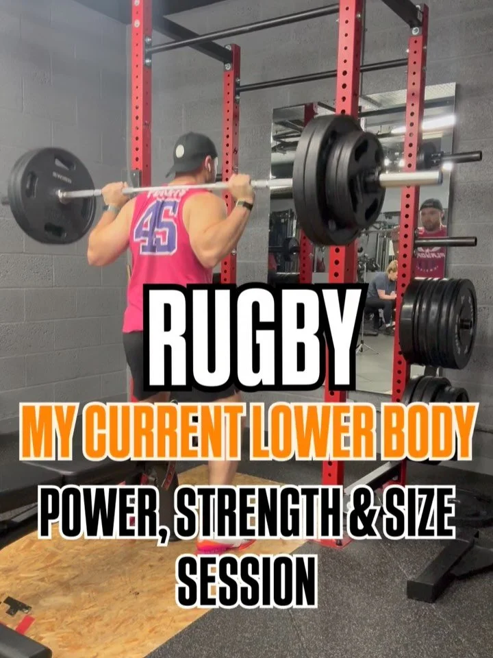 Here&rsquo;s my current lower body session in my new block. 

My current split is lower/upper/full. 

1a - Power clean high pulls 3x3
1b - Seated box jumps 3x3
2 - Box Squat 3x3
3a - Leg extensions 3x10-12
3b - Seated leg curl 3x10-12
4 - Standing ca
