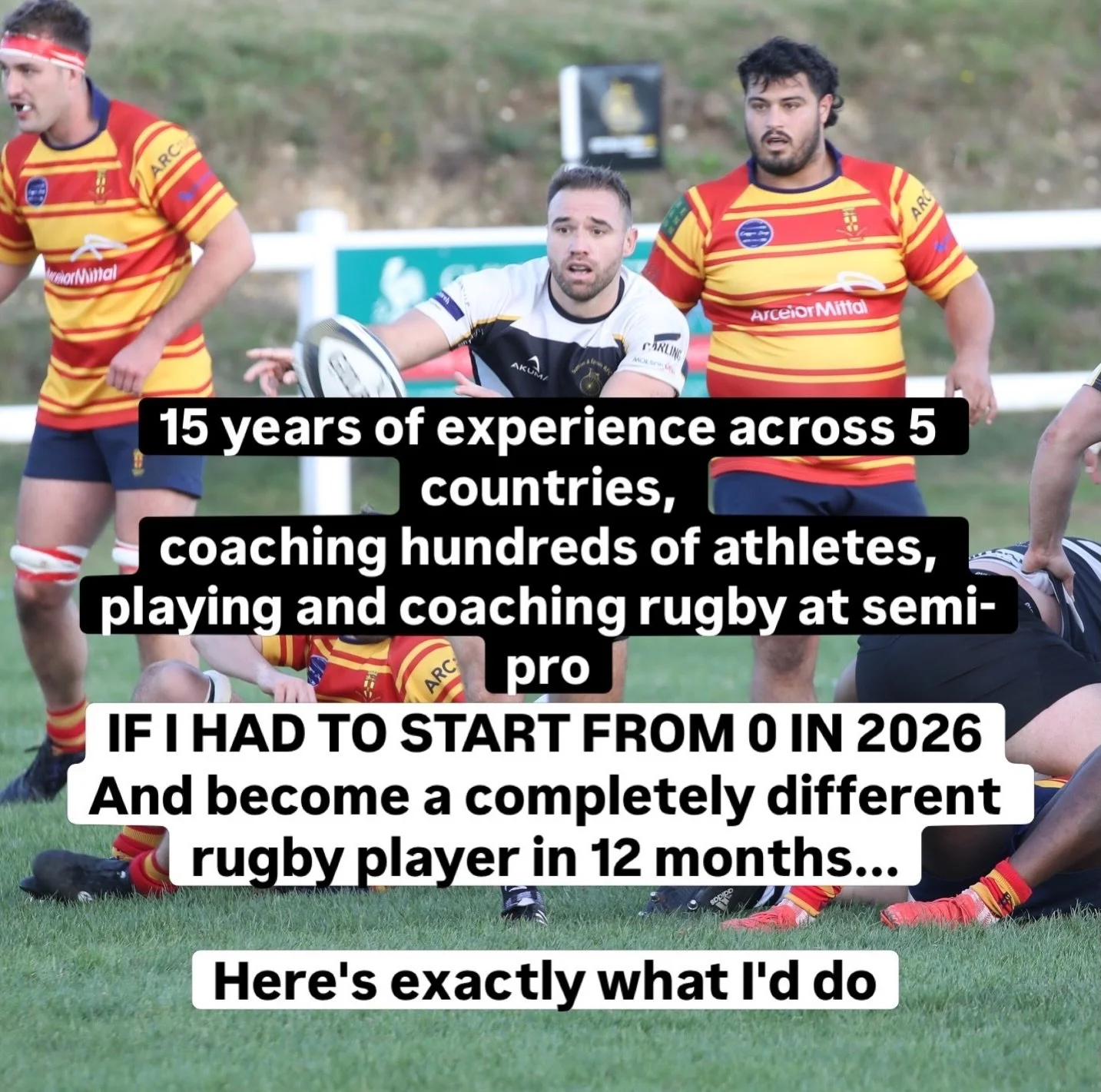 You can completely change yourself as an athlete, rugby player &amp; person in 12 months.

But here's what that actually takes:

Delayed gratification. Months of work before it pays off.

Doing it when you don't want to. 

Tired, shit day, cold &amp;