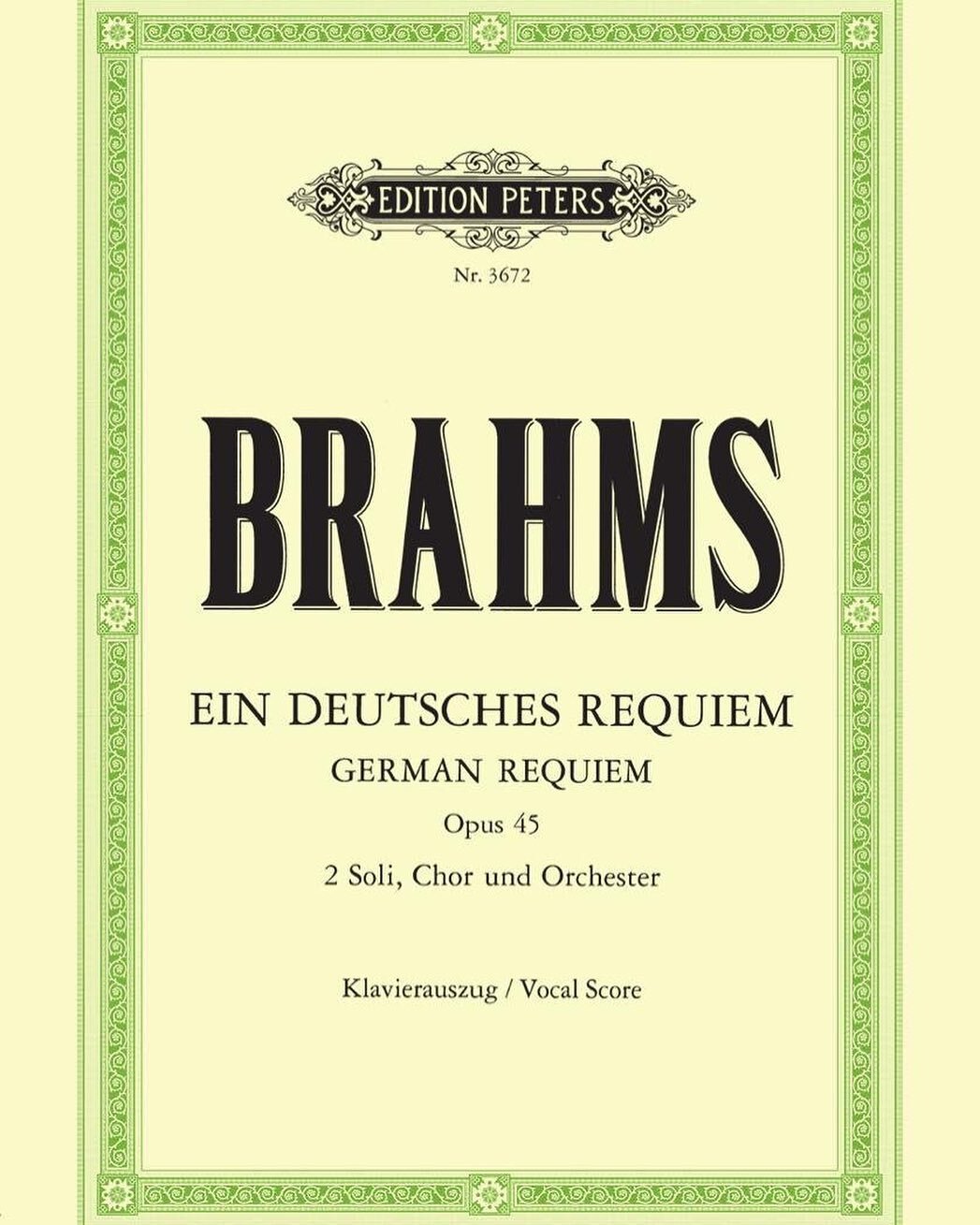 BRAHMS REQUIEM - OCTOBER 16, 2022 | 6:30PM

Voce join the Academy of English Voices and Outcry Ensemble in a unique performance of Brahm&rsquo;s masterpiece Ein Deutsches Requiem, in the spectacular setting of St John&rsquo;s Smith Square. Link for t