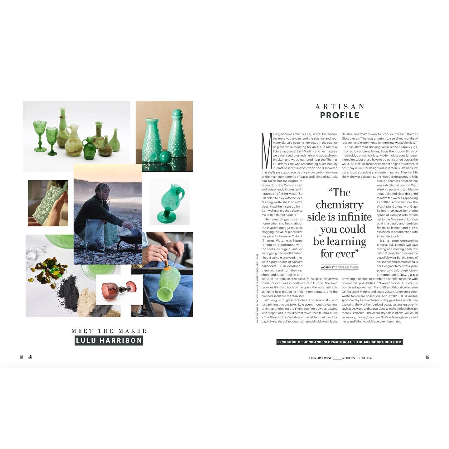 Absolutely delighted to be featured in this years #26 edition of #ModernRustic published by @countrylivinguk 🌿

Modern Rustic Magazine celebrates a blend of contemporary and rustic design. It showcases ideas for creating warm, inviting spaces that b
