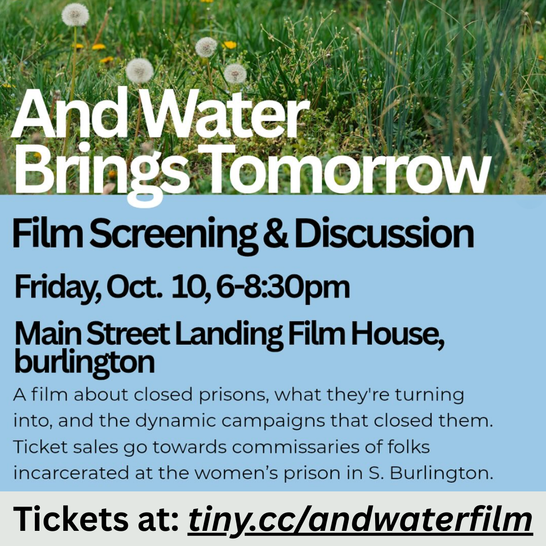 And Water Brings Tomorrow - Film Screening & Discussion